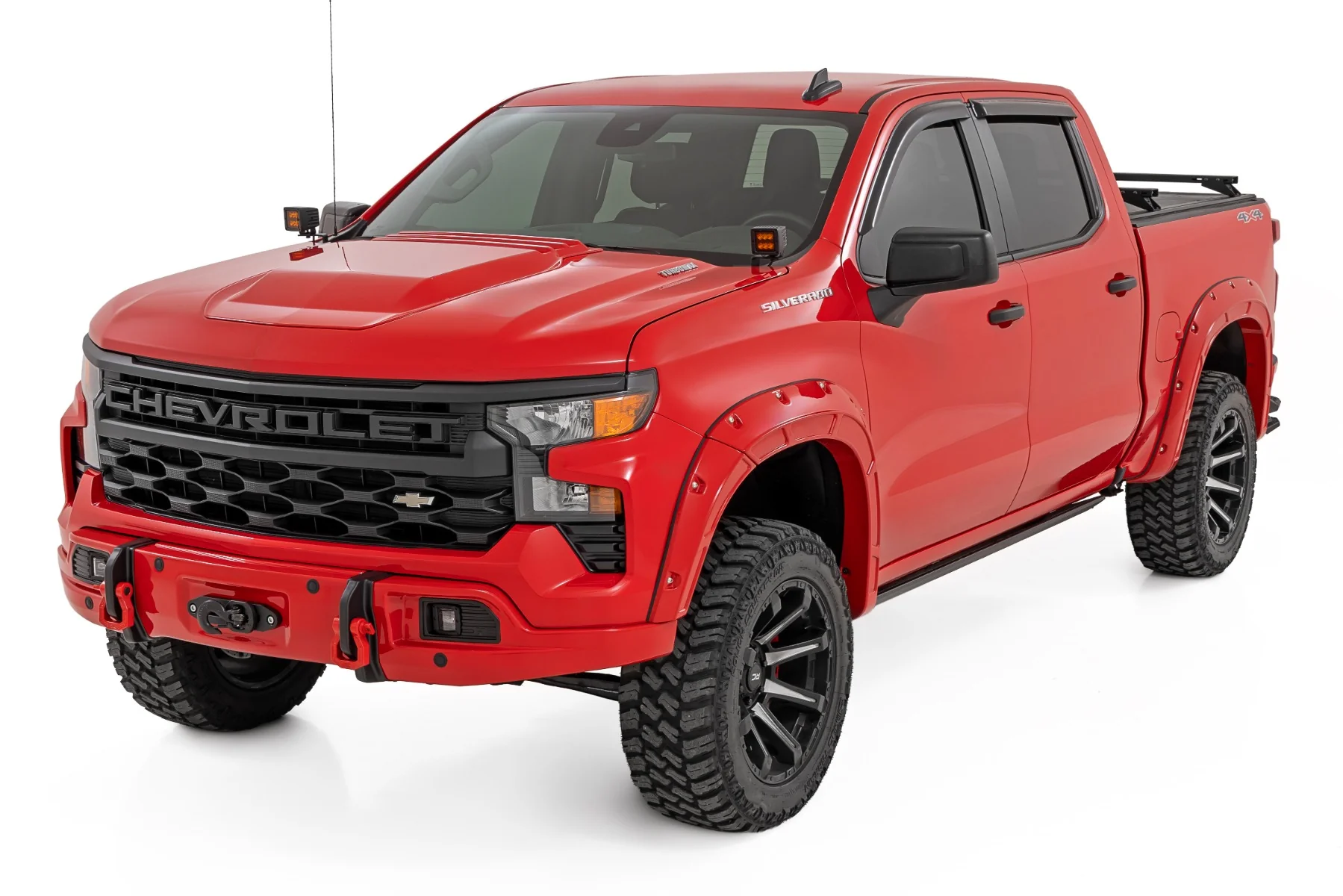 Rough Country GXD Sterling Gry Metallic 23+ Silverado Metal Bumper Plastic Cover - Image 3