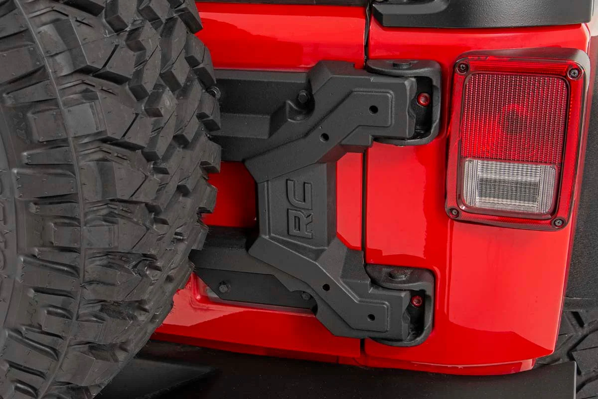 HD Hinged Spare Tire Carrier Kit 07-18 Jeep JK Wrangler 10523 - Image 2