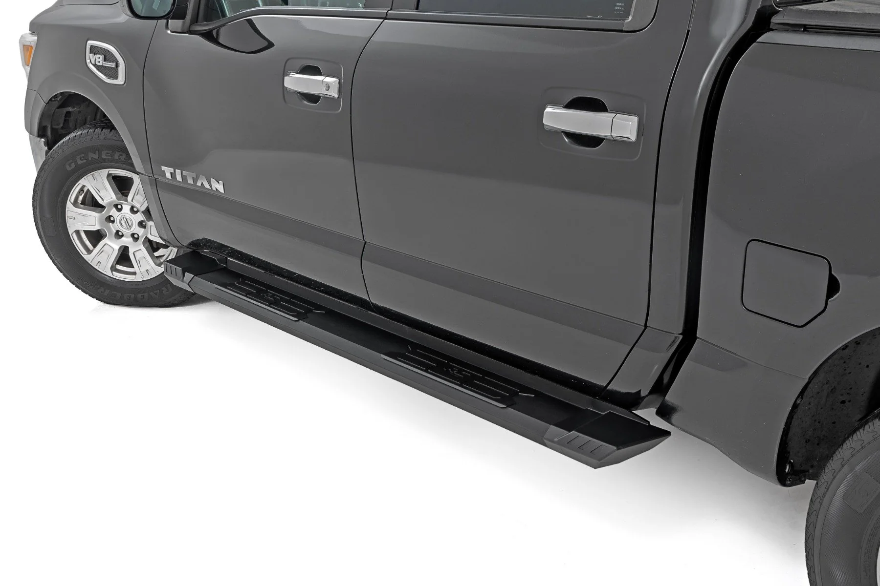 HD2 Running Boards Crew Cab Nissan Titan 2004-2024 SRB041785A - Image 2