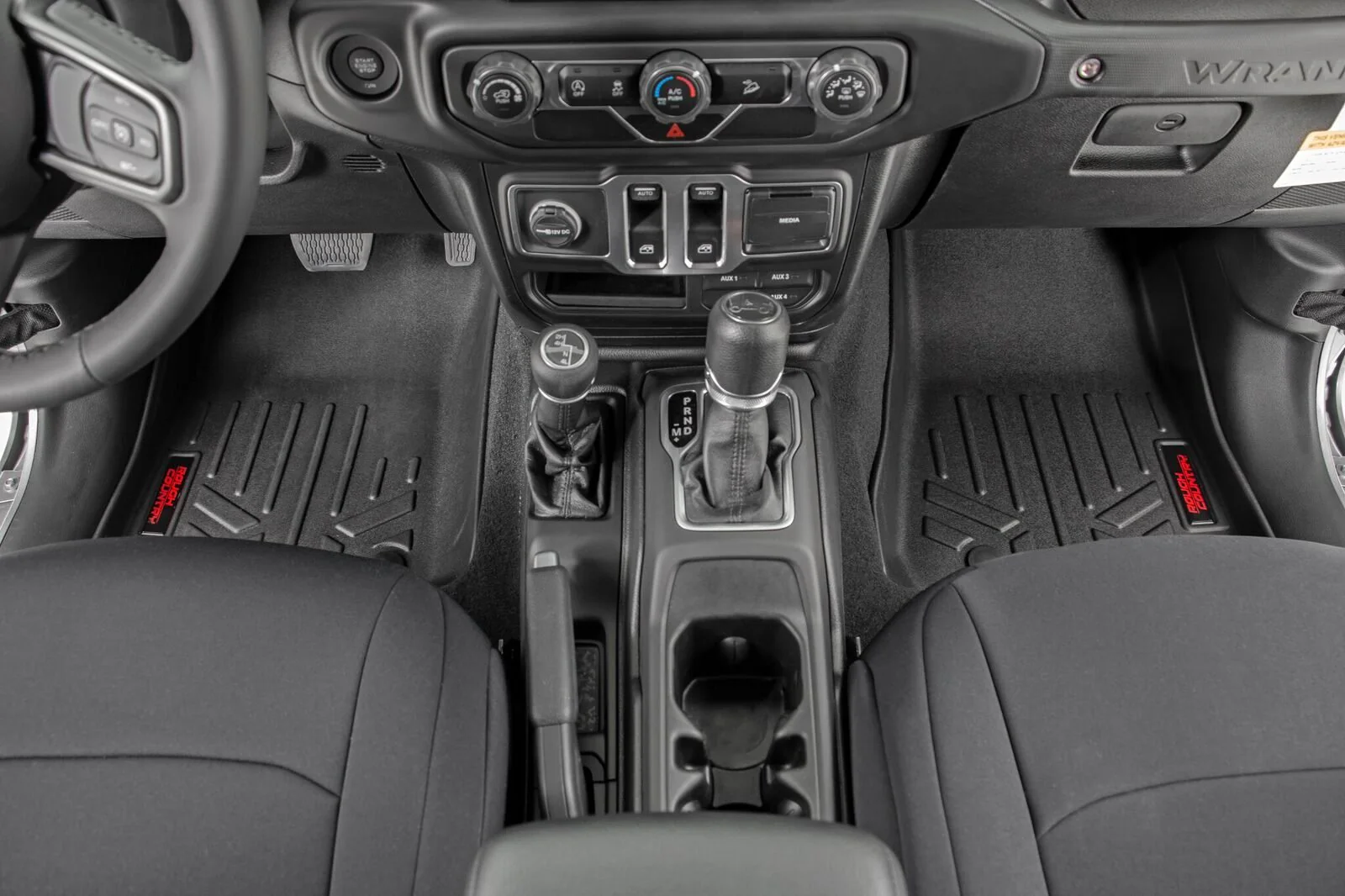 Rough Country Heavy Duty Floor Mats [Front] fits 18-25 Jeep JL, Gladiator JT M-6150 - Image 2