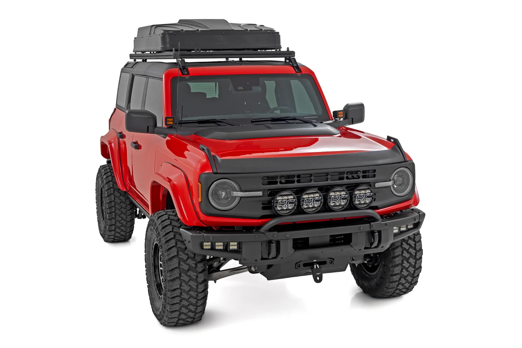 Rough Country Hood Scoop | Gloss Black | for Ford Bronco 4WD (2021-2025) - Image 2