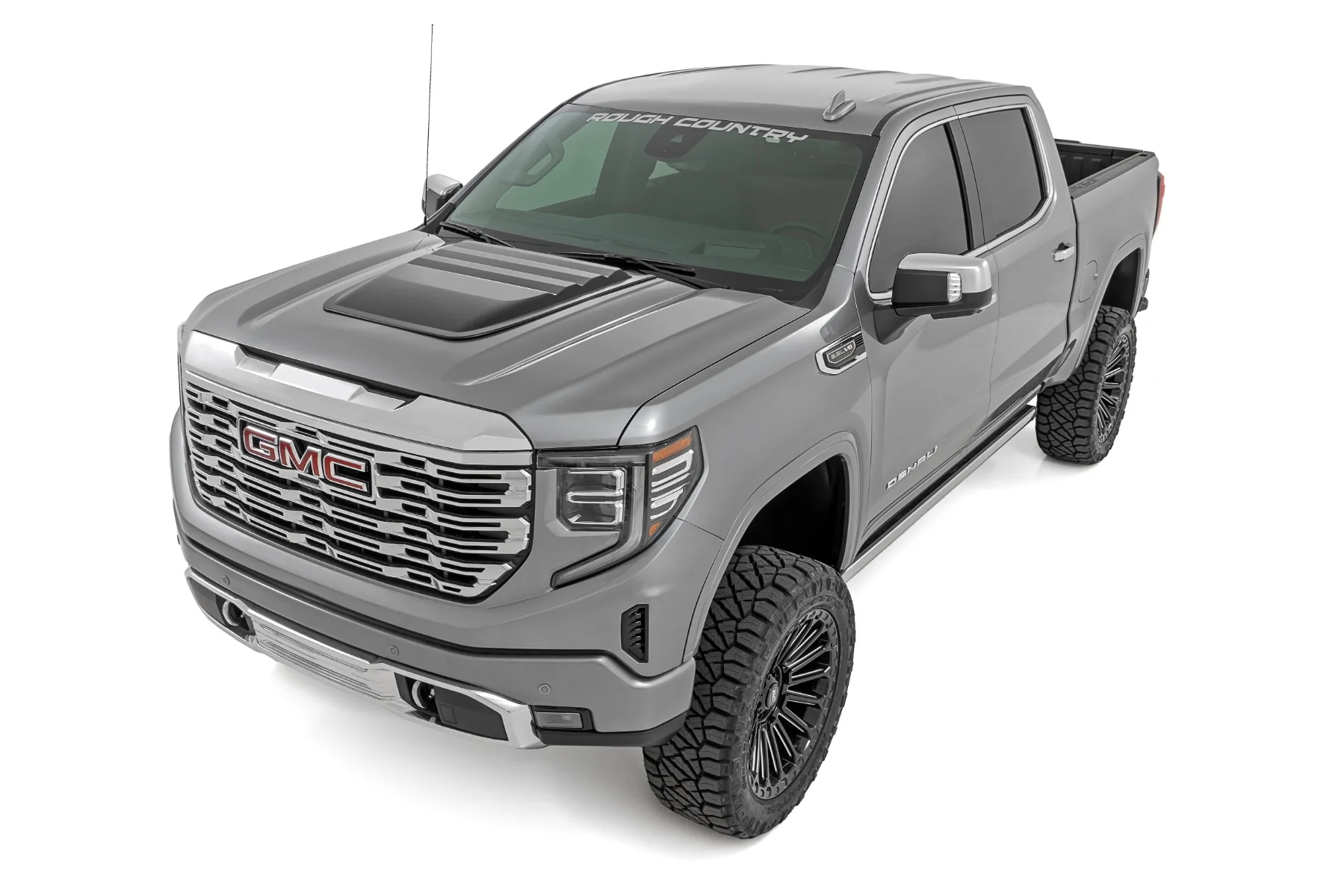Hood Scoop GXD Sterling Grey Metallic GMC Sierra 1500 19-24 HS40010-GXD - Image 3