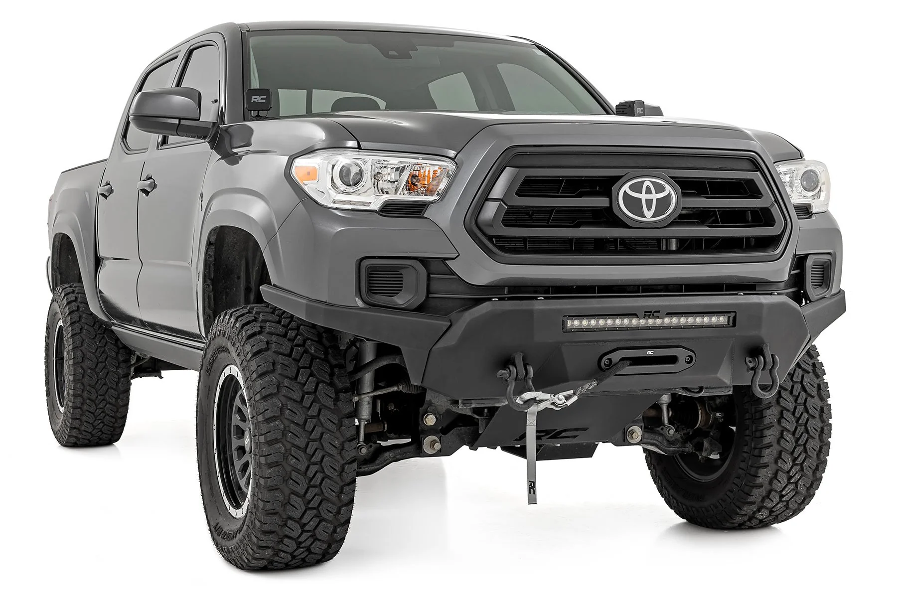 Hybird Bumper W/ Winch Synthetic Rope Toyota Tacoma 4WD 16-23 10716 - Image 5