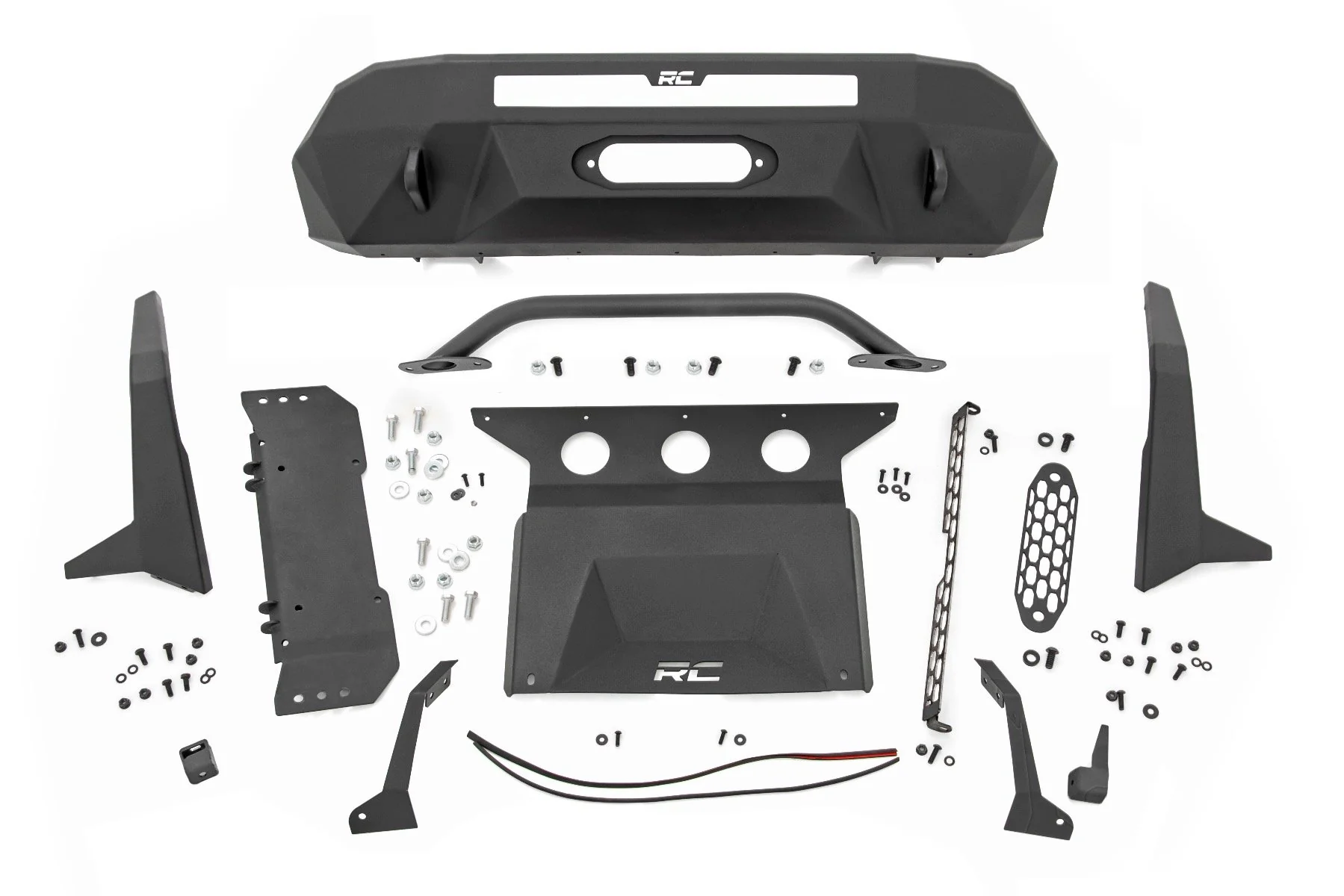 Hybird Bumper W/ Winch Synthetic Rope Toyota Tacoma 4WD 16-23 10717 - Image 6