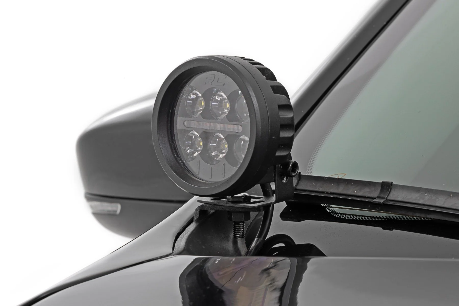 LED Ditch Lights Black Series 3.5" Amber DRL Jeep KL 14-21 70083 - Image 2