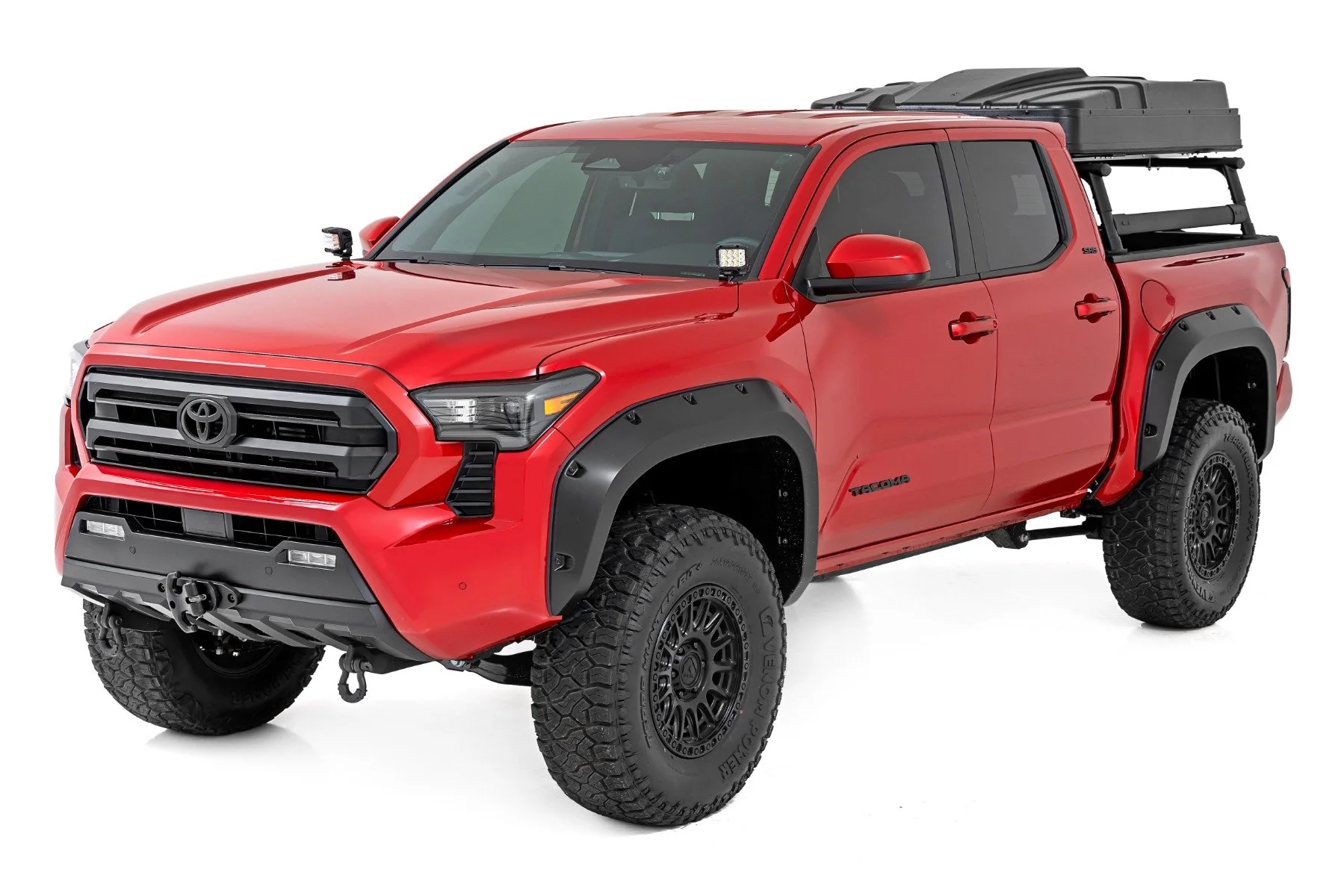 LED Kit Ditch Mount 2" Black Pair Flood Toyota Tacoma 2024 - Image 3