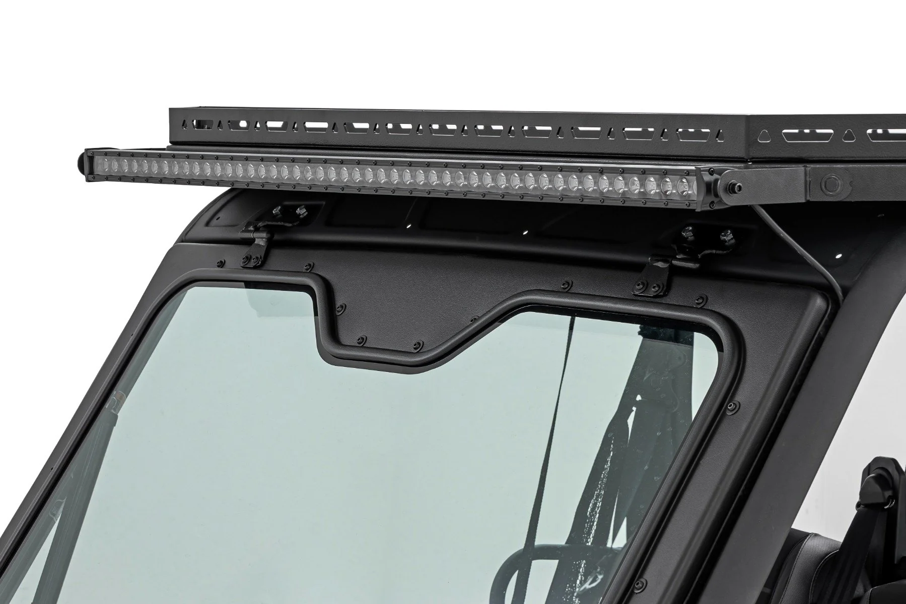 Rough Country LED Light | Deck Roof | 50" Blk Single Row | Can-Am Defender MAX HD10 - Image 2