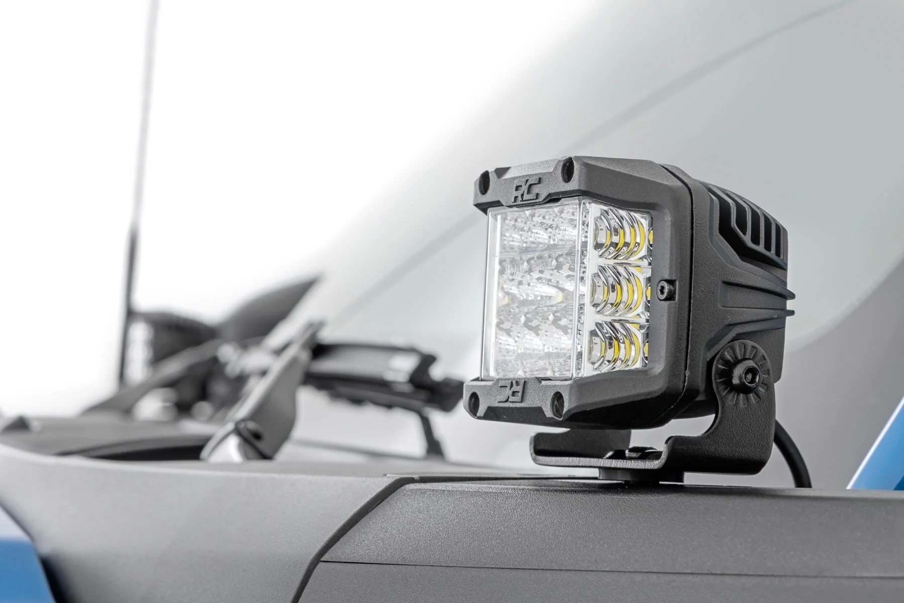 LED Light Ditch Mount 2" Black Pair Flood Ford Bronco 2021 71046 - Image 2