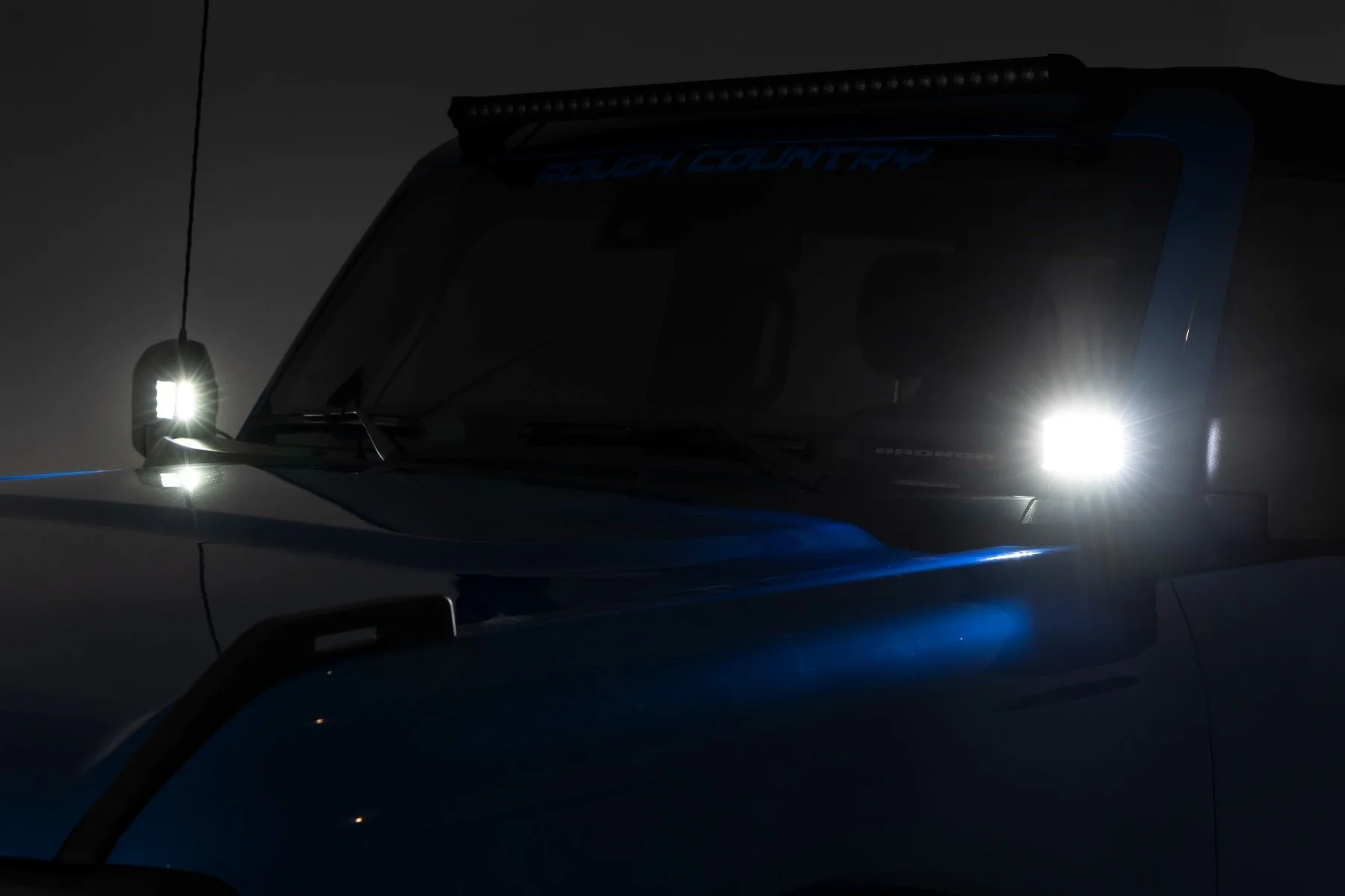 LED Light Ditch Mount 2" Black Pair Flood Ford Bronco 2021 71046 - Image 5
