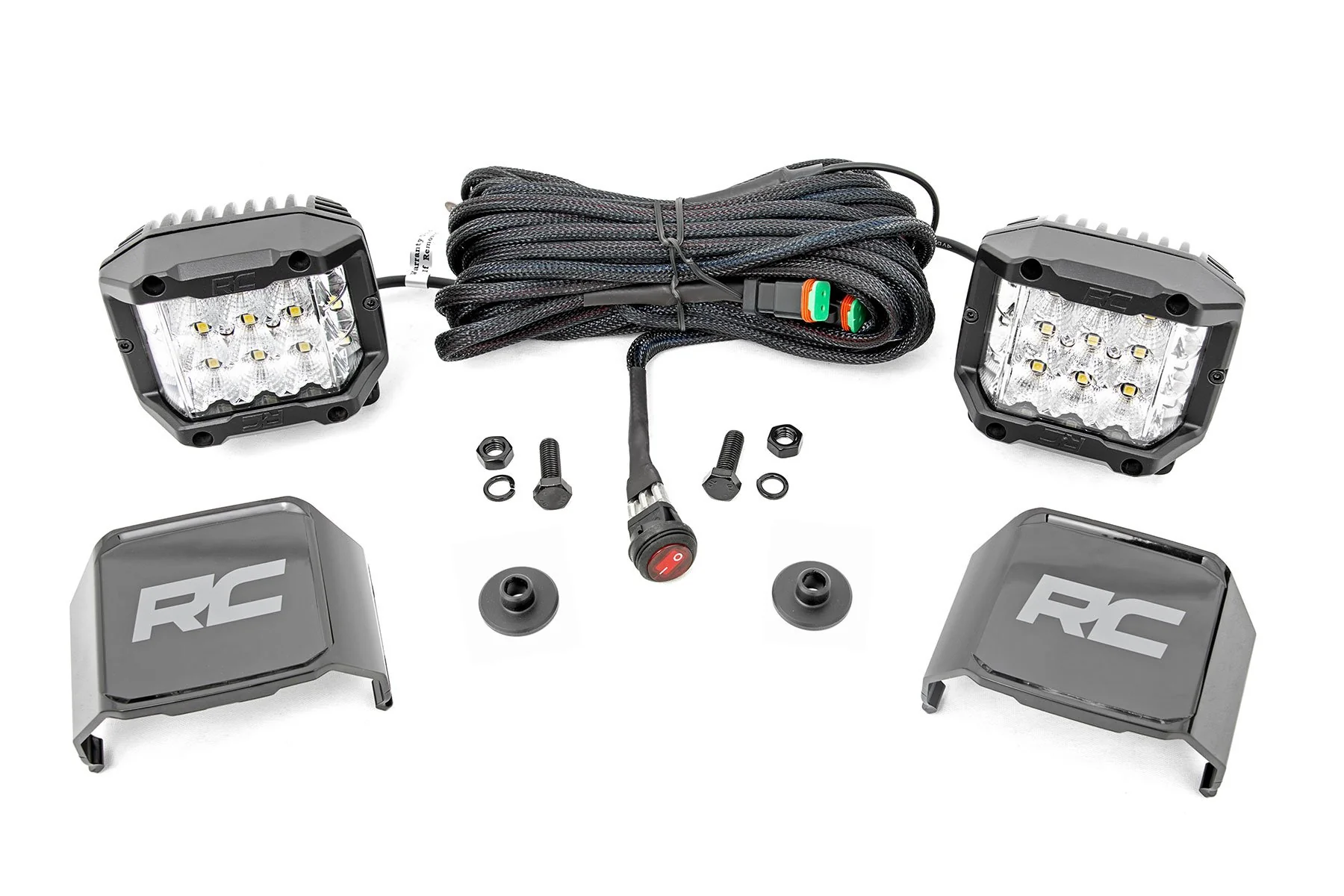 LED Light Ditch Mount 2" Chrome Pair Wide Ford Bronco 2021 71050