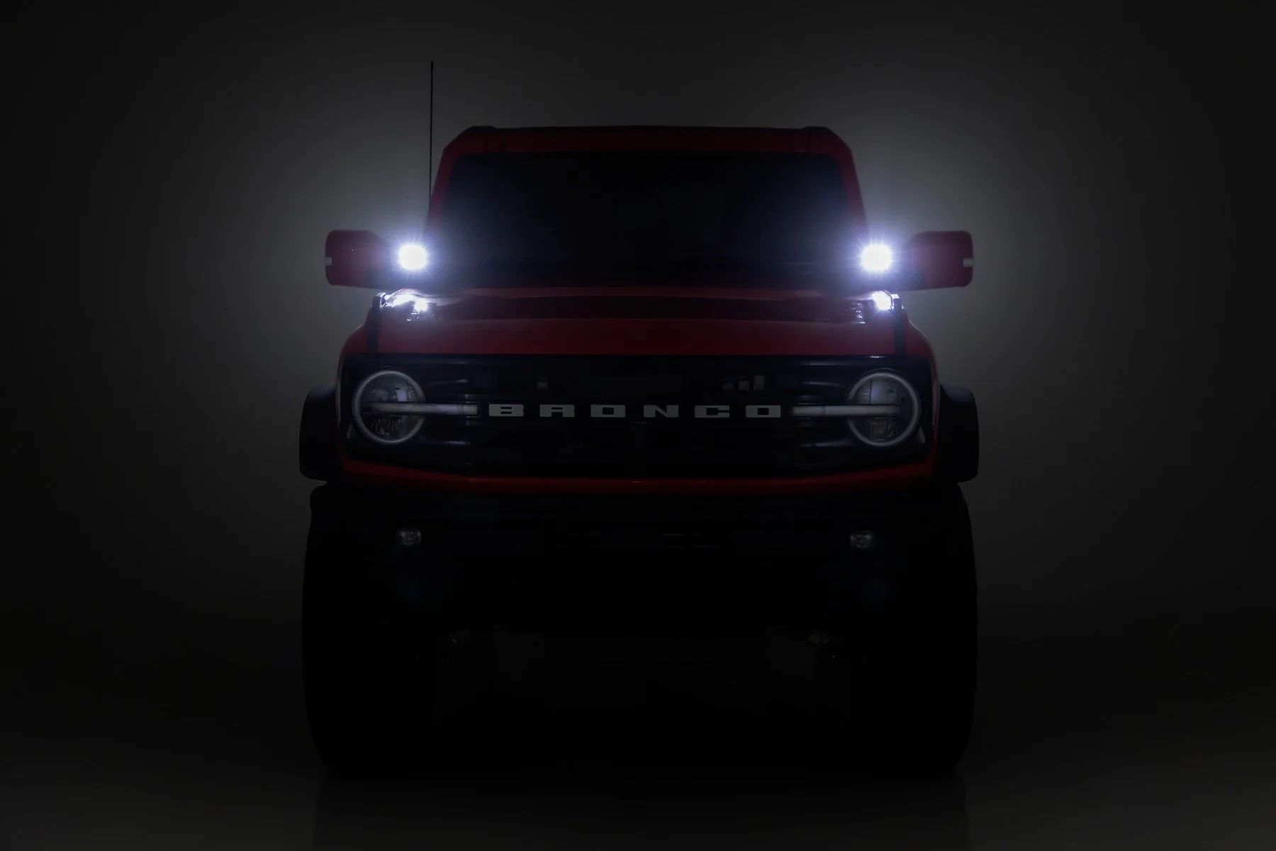 LED Light Ditch Mount 3.5" Black Round Pair Ford Bronco 21-22 71078 - Image 5
