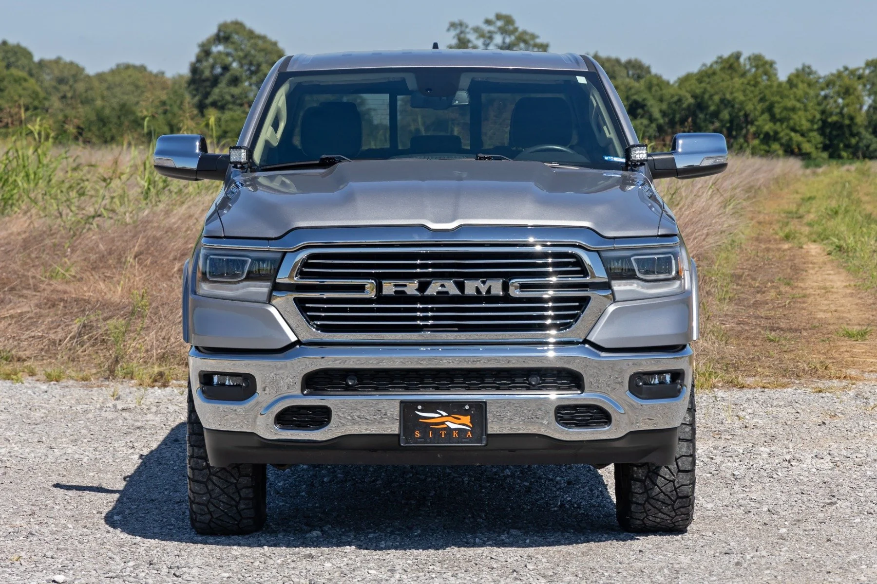 LED Light Kit Ditch Mount 2" Black Pair Flood Ram 1500 19-24 - Image 5