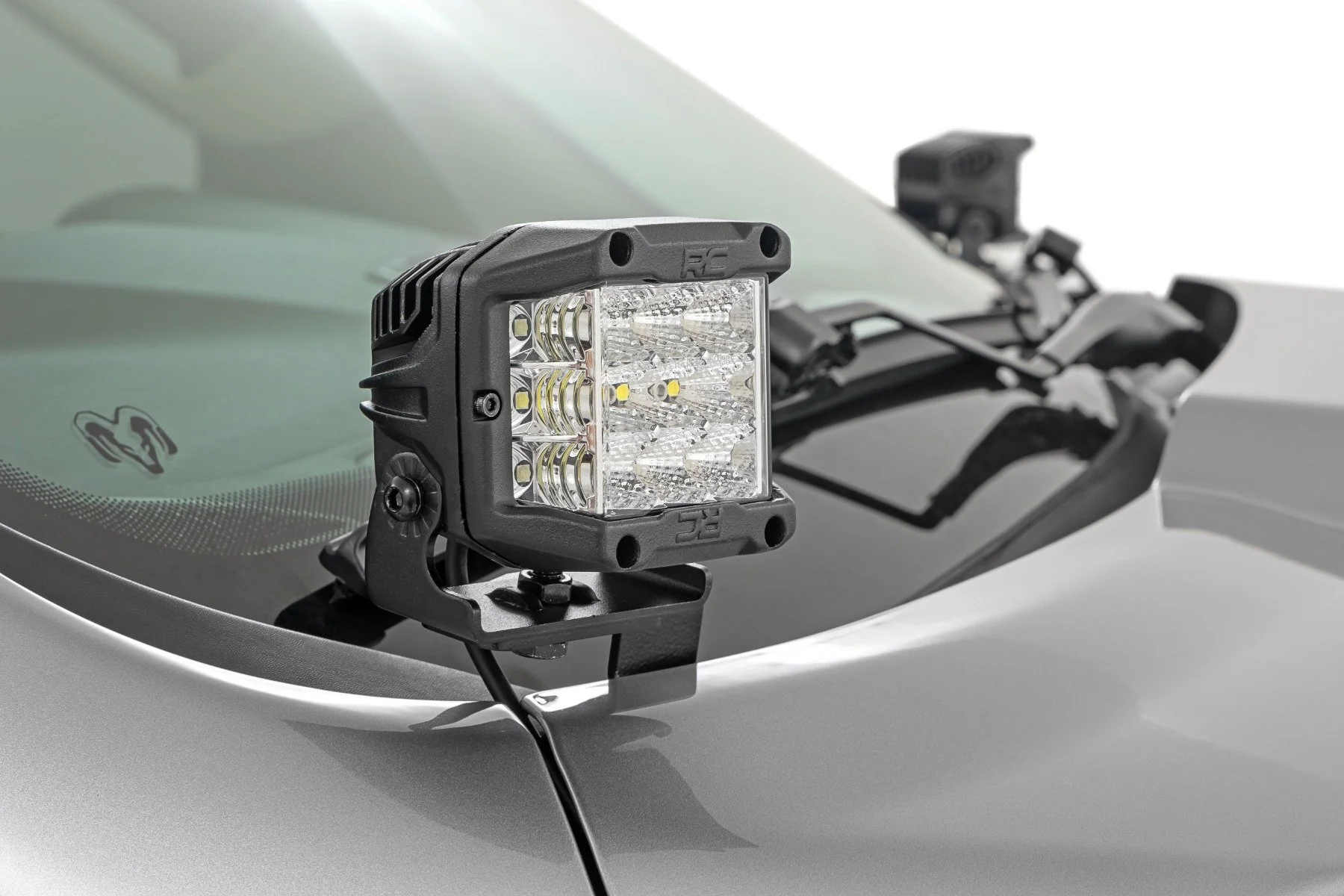 LED Light Kit Ditch Mount 2" Spectrum Pair Spot Ram 1500 19-24 - Image 2