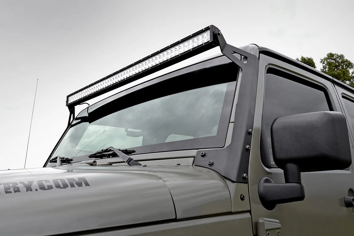 LED Windshield Mnt 50" Spectrum Dual Jeep Wrangler JK 07-18 - Image 2