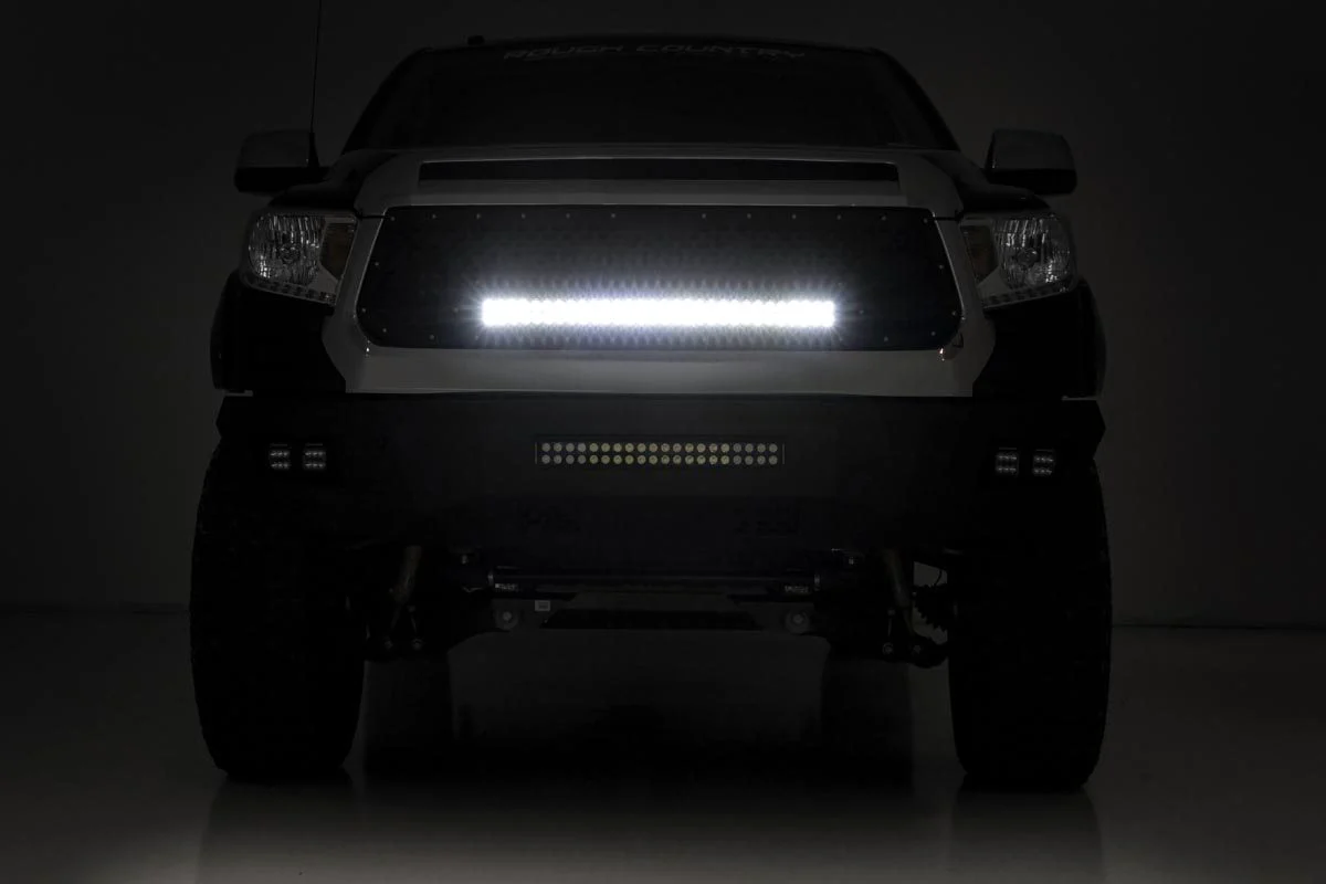 Mesh Grille w/30in Dual Row Black Series LED 14-17 Tundra 70226 - Image 5