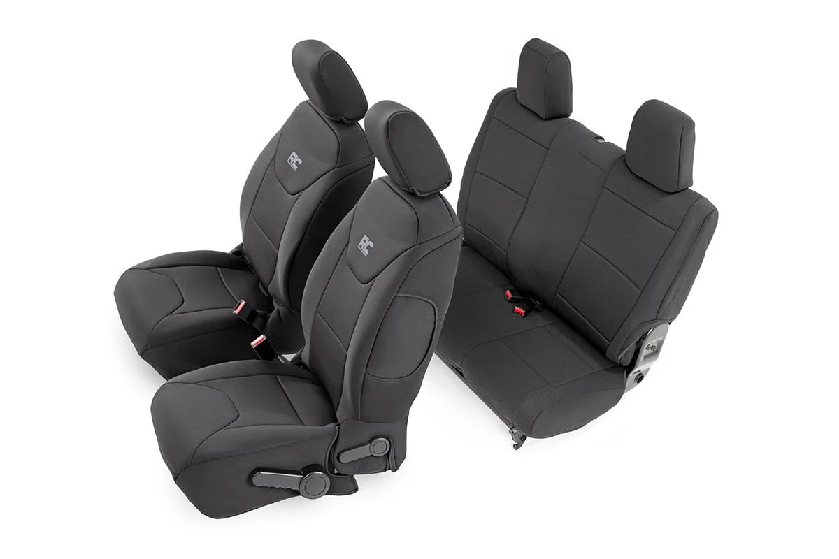 Neoprene Seat Cover Set Black 11-12 Wrangler JK 2 Door 91006