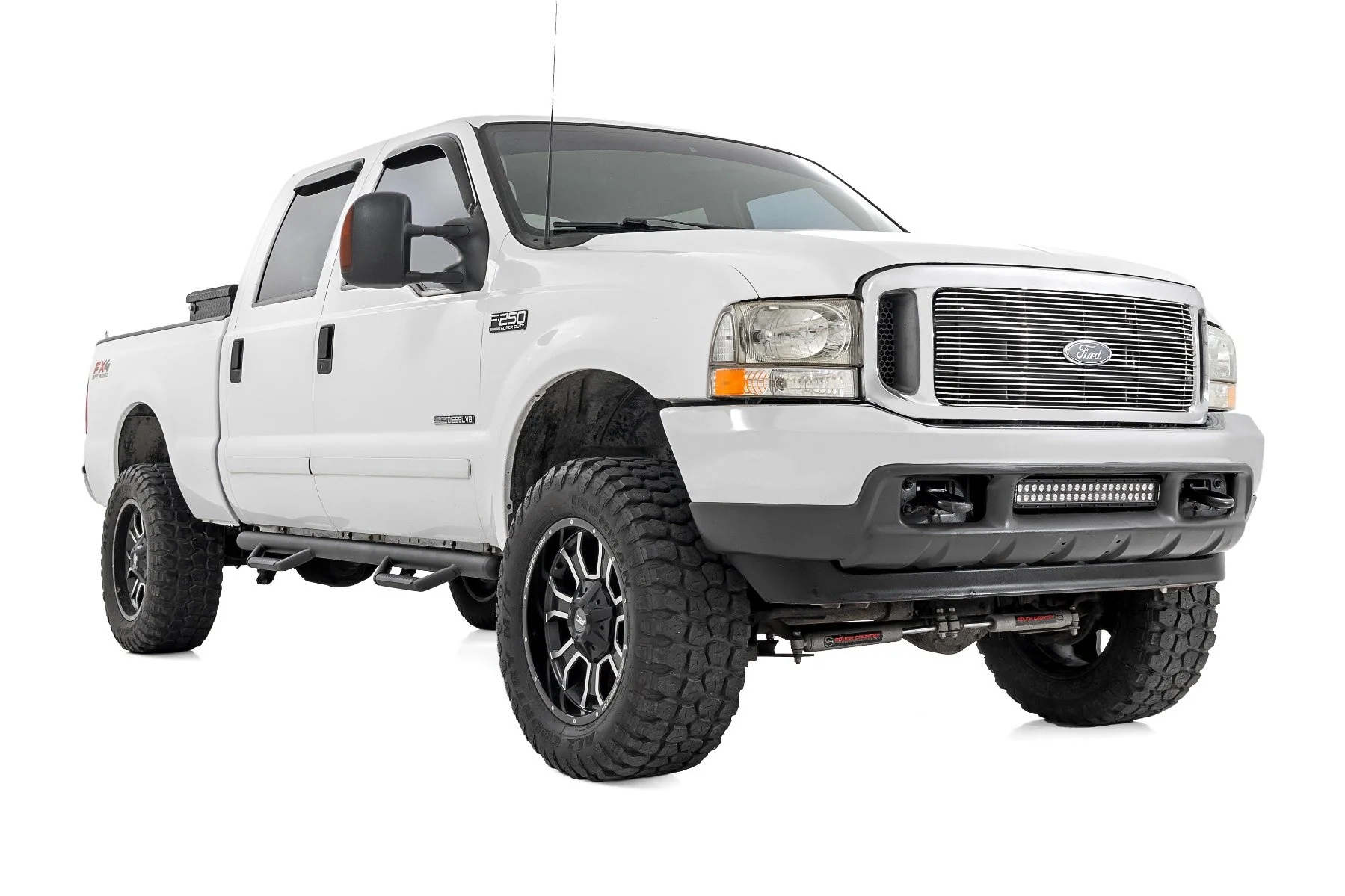 Rough Country Nerf Steps | Cab Length | Crew Cab | for Ford F-250/F-350 Super Duty (99-16) - Image 2