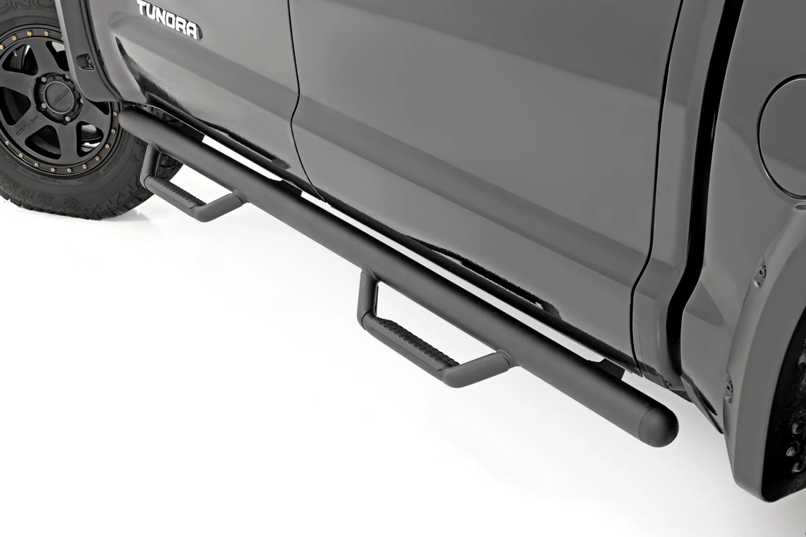 Rough Country Nerf Steps Cab Length CrewMax 5'7" Bed for Toyota Tundra 07-21 T0786CCB