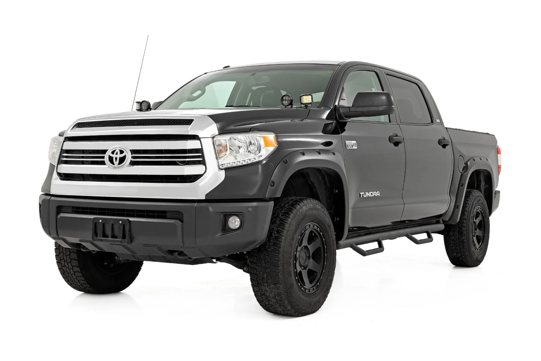 Rough Country Nerf Steps | Cab Length | CrewMax | 5'7" Bed | for Toyota Tundra 2WD/4WD (07-21) - Image 2