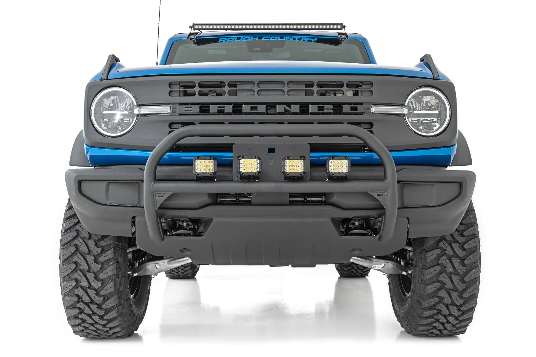 Nudge Bar 20 IN Black Single Row LED Ford Bronco 4WD 2021 - Image 3