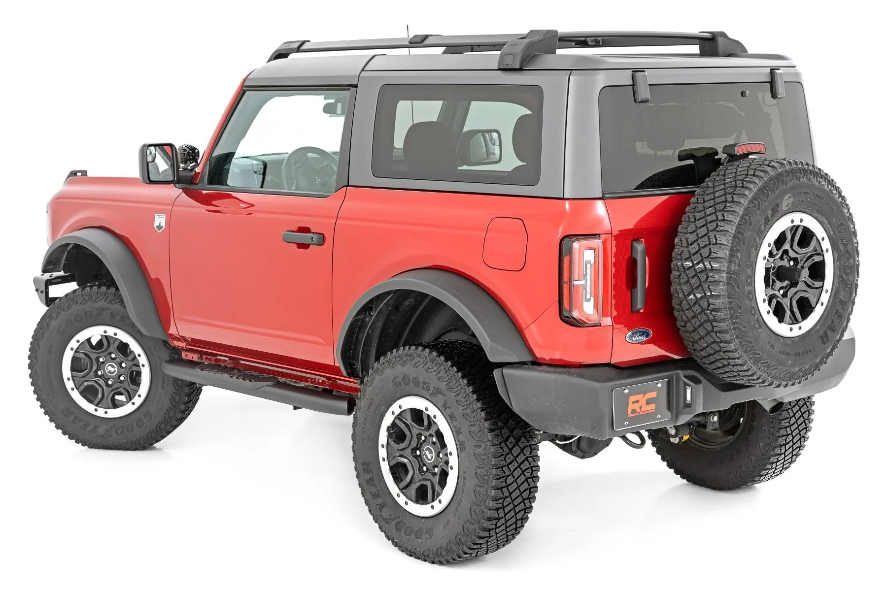 Oval Nerf Steps 2-Door Black Ford Bronco 4WD 2021-2022 21012 - Image 2