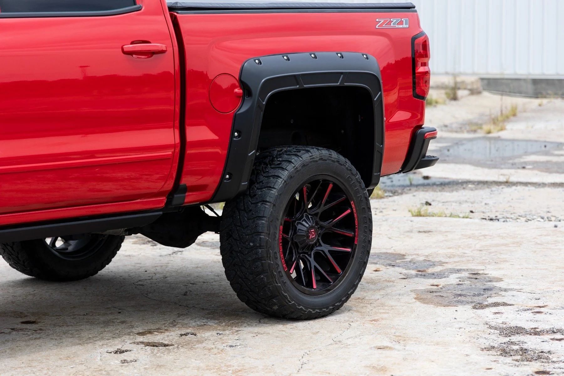 Rough Country Pocket Fender Flare for Toyota Tacoma 16-23 Silver - Image 6