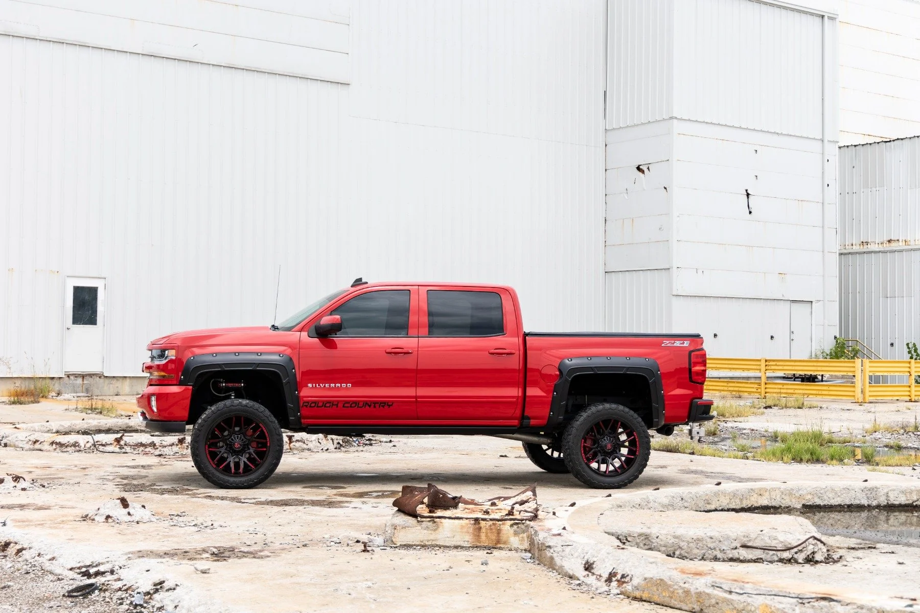 Rough Country Pocket Fender Flare GMC Sierra 1500 19-25 White - Image 3