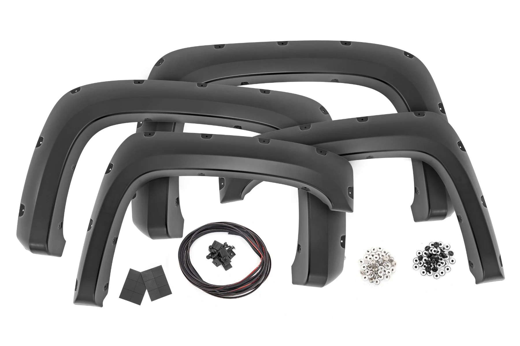 Rough Country Pocket Fender Flares 202 Gloss Black for Toyota Tacoma 24-25