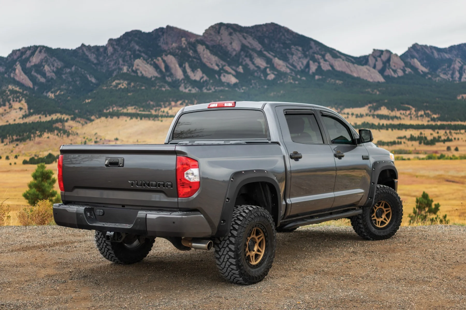 Rough Country Pocket Fender Flares 3R3 Barcelona Red for Toyota Tundra 14-21 - Image 4