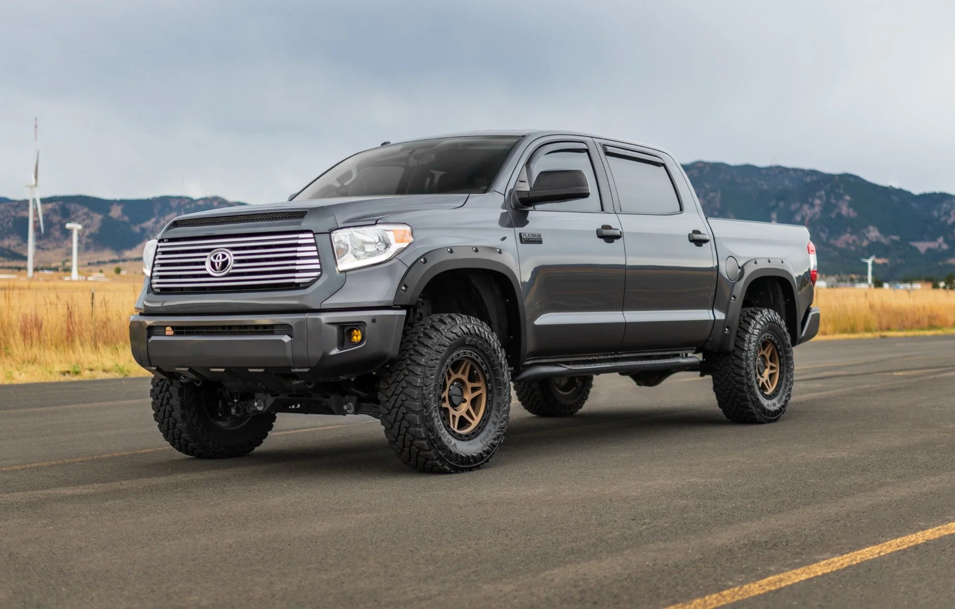 Rough Country Pocket Fender Flares | 4V6 Quicksand | for Toyota Tundra 2WD/4WD (2014-2021) F-T11411A-4V6 - Image 2