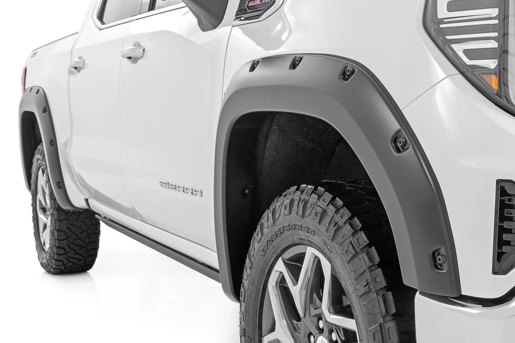 Rough Country Pocket Fender Flares GB8 Ebony Twilight GMC Sierra 1500 19-25 - Image 2