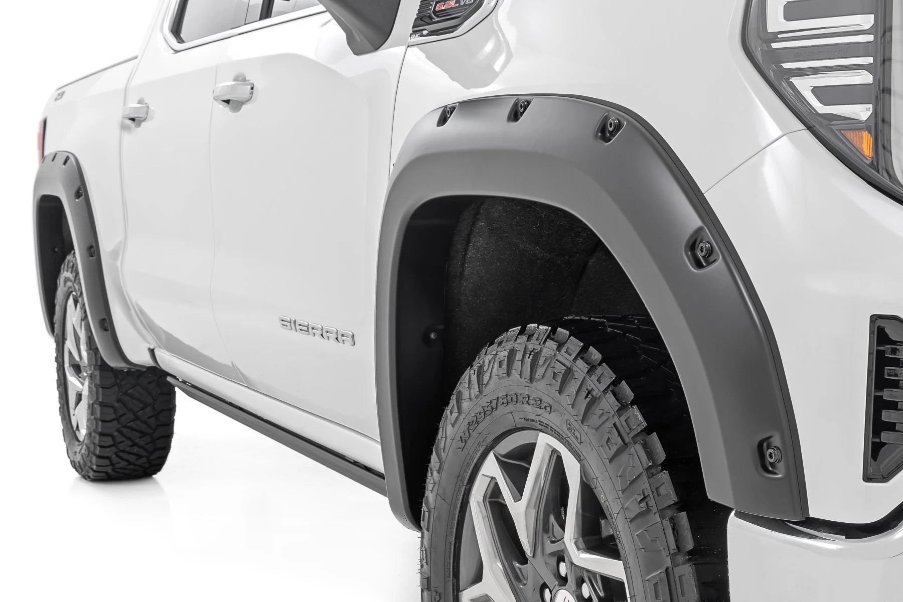 Rough Country Pocket Fender Flares GXP Downpour GMC Sierra 1500 19-25 - Image 2