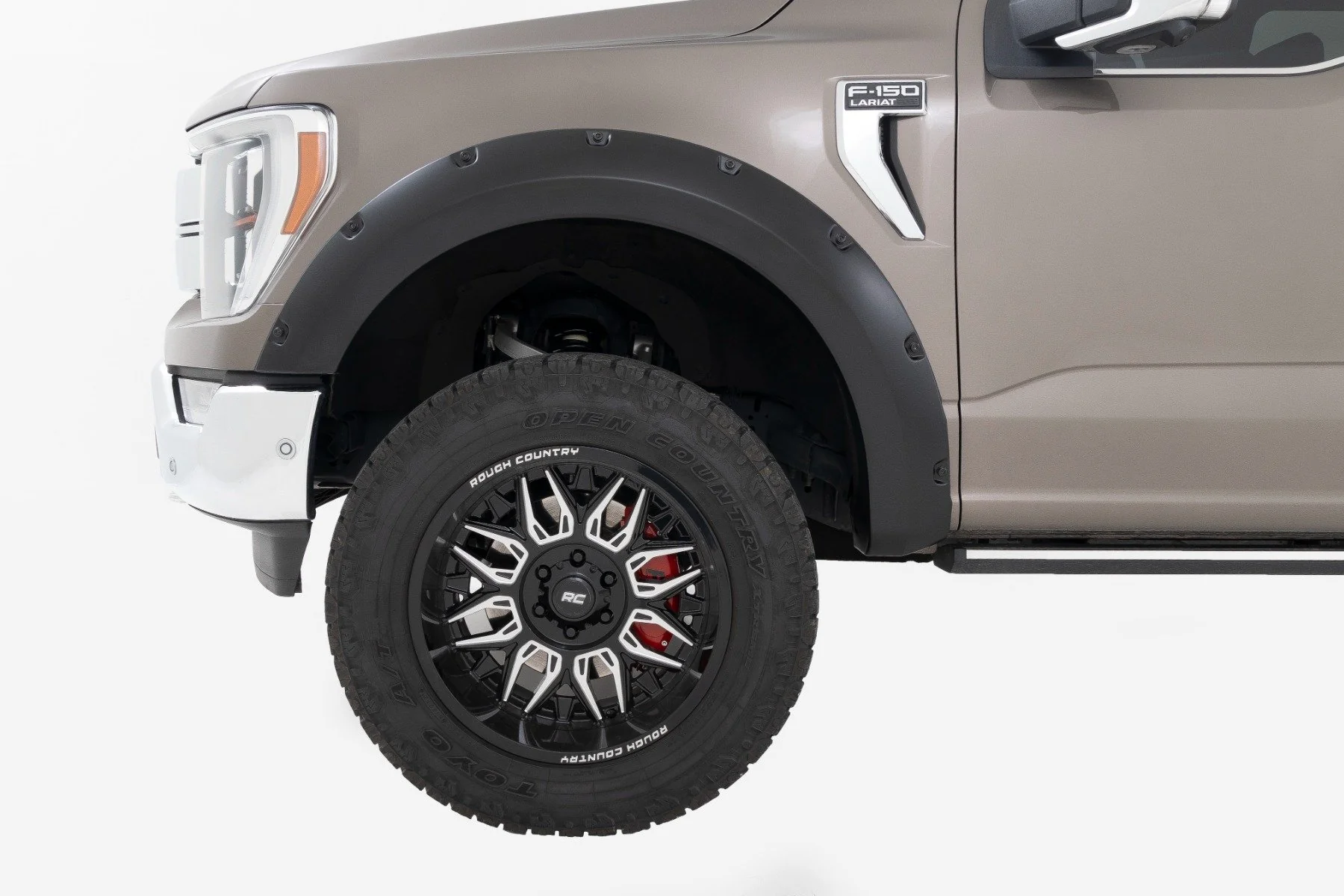 Rough Country Pocket Fender Flares PQ Race Red for Ford F-150 21-25 - Image 4