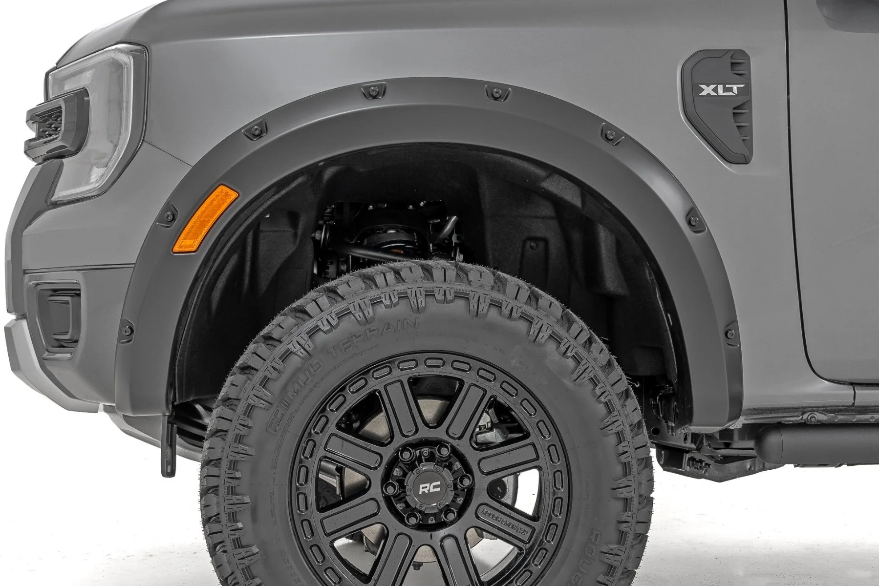 Rough Country Pocket Fender Flares | T9 Marsh Gray | for Ford Ranger 24-25 - Image 4