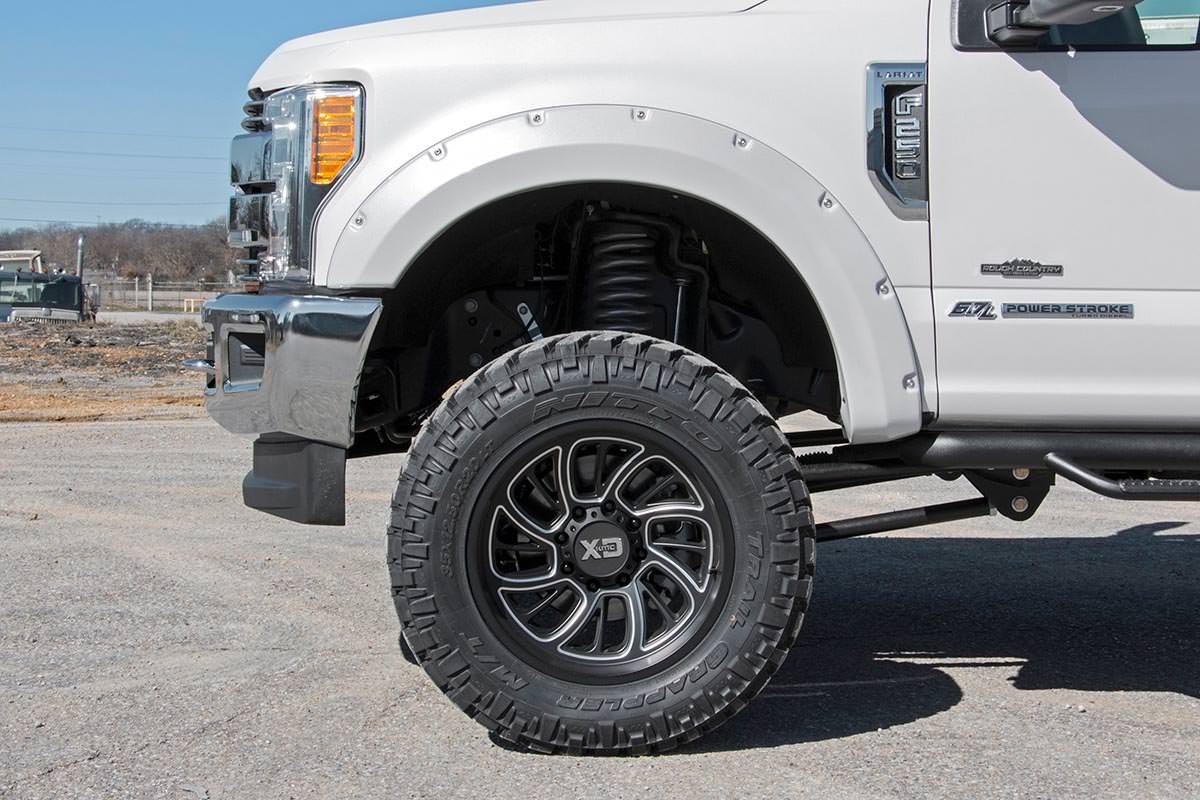 Rough Country Pocket Flares PQ Race Red for Ford F250/350 Superduty 17-22 - Image 4