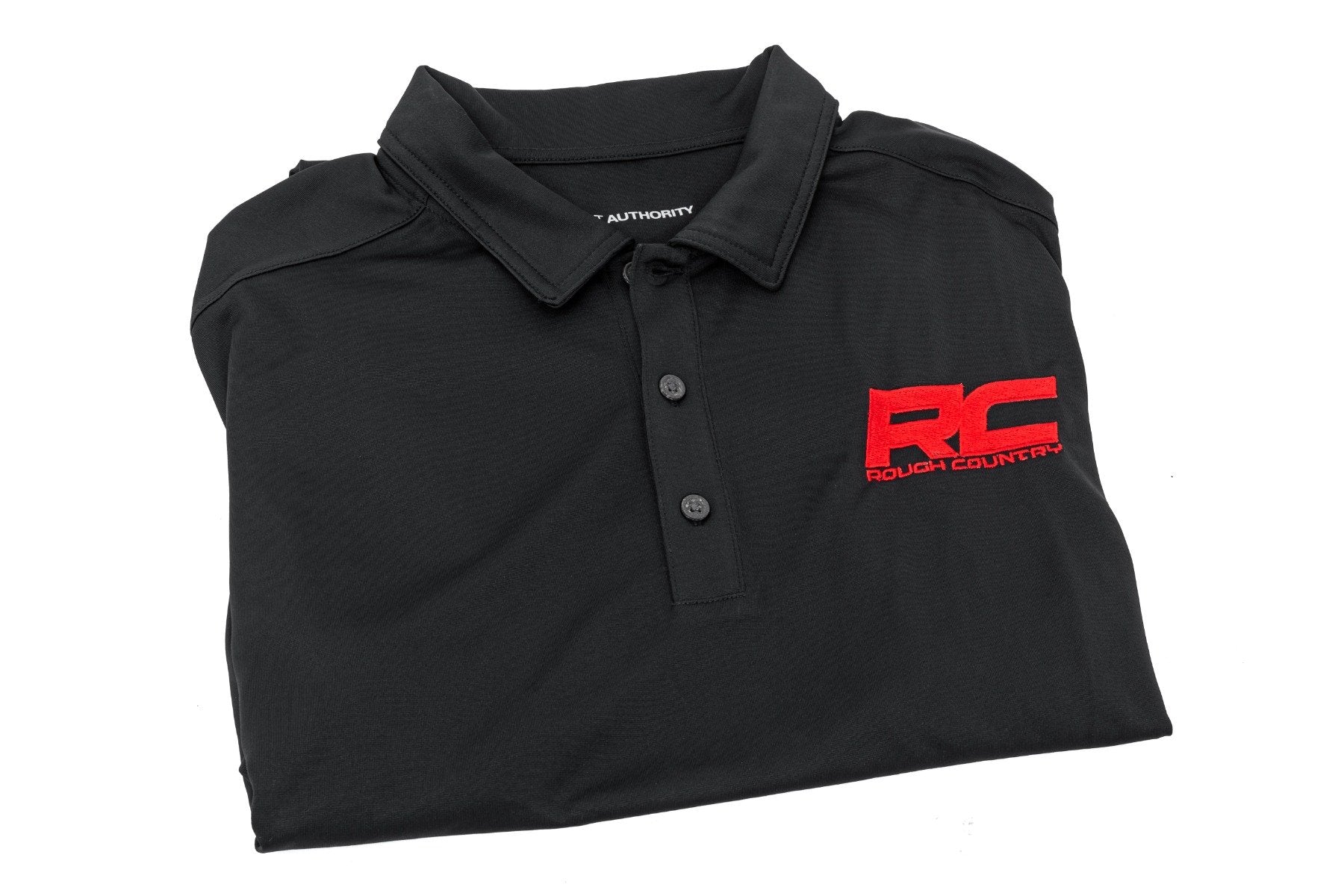 Rough Country Polo Rough Country Logo Black Moisture Wicking Size 2XL 83913 - Image 2