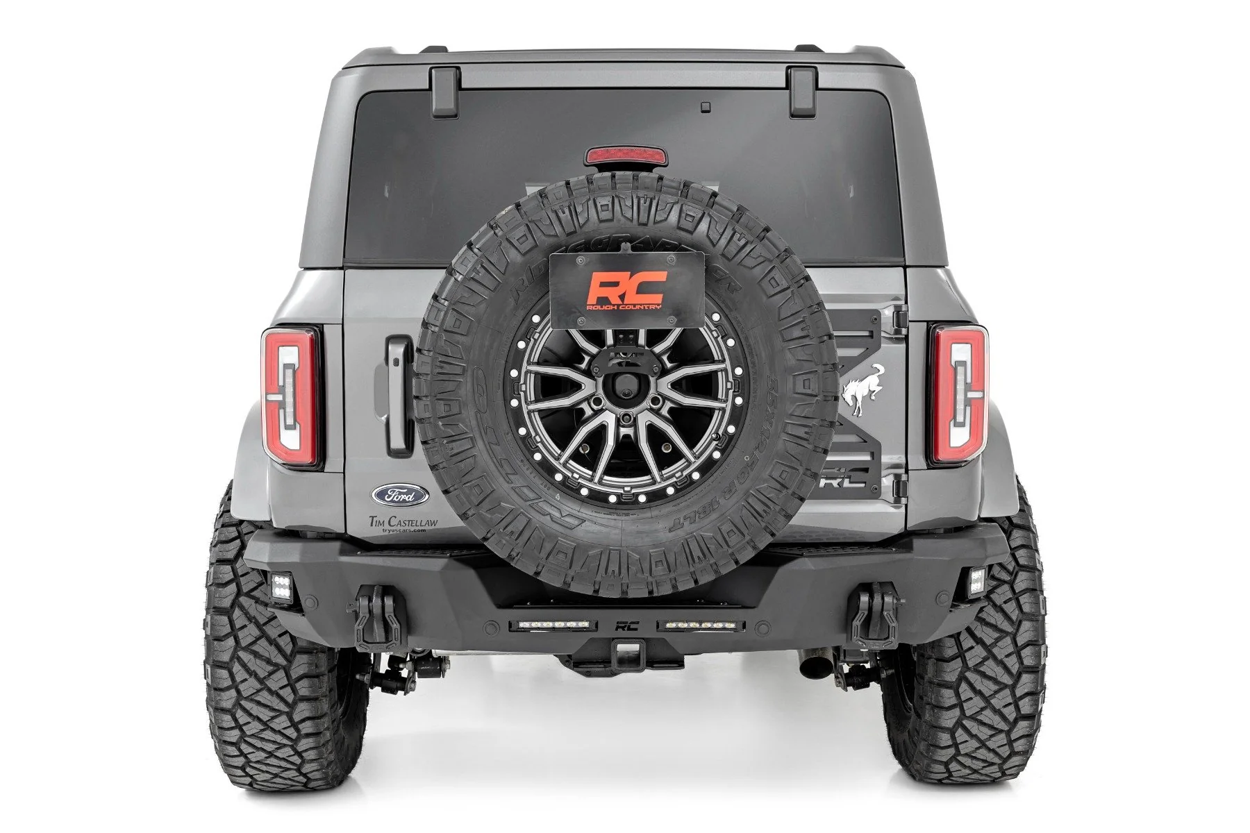 Rear Bumper Black Series LED 6" Pair Slim Line Ford Bronco - Image 2