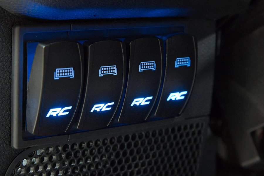 Rocker Switch 2x1 with Logo Blue Back Light - 709SW - Image 4