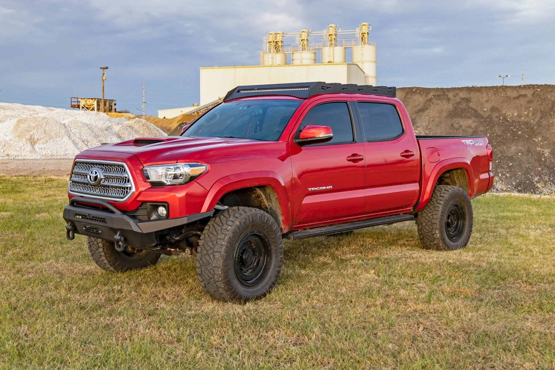 Rough Country Roof Rack w/ Front 40" LED Light for Toyota Tacoma Crew Cab 05-23 - Image 6