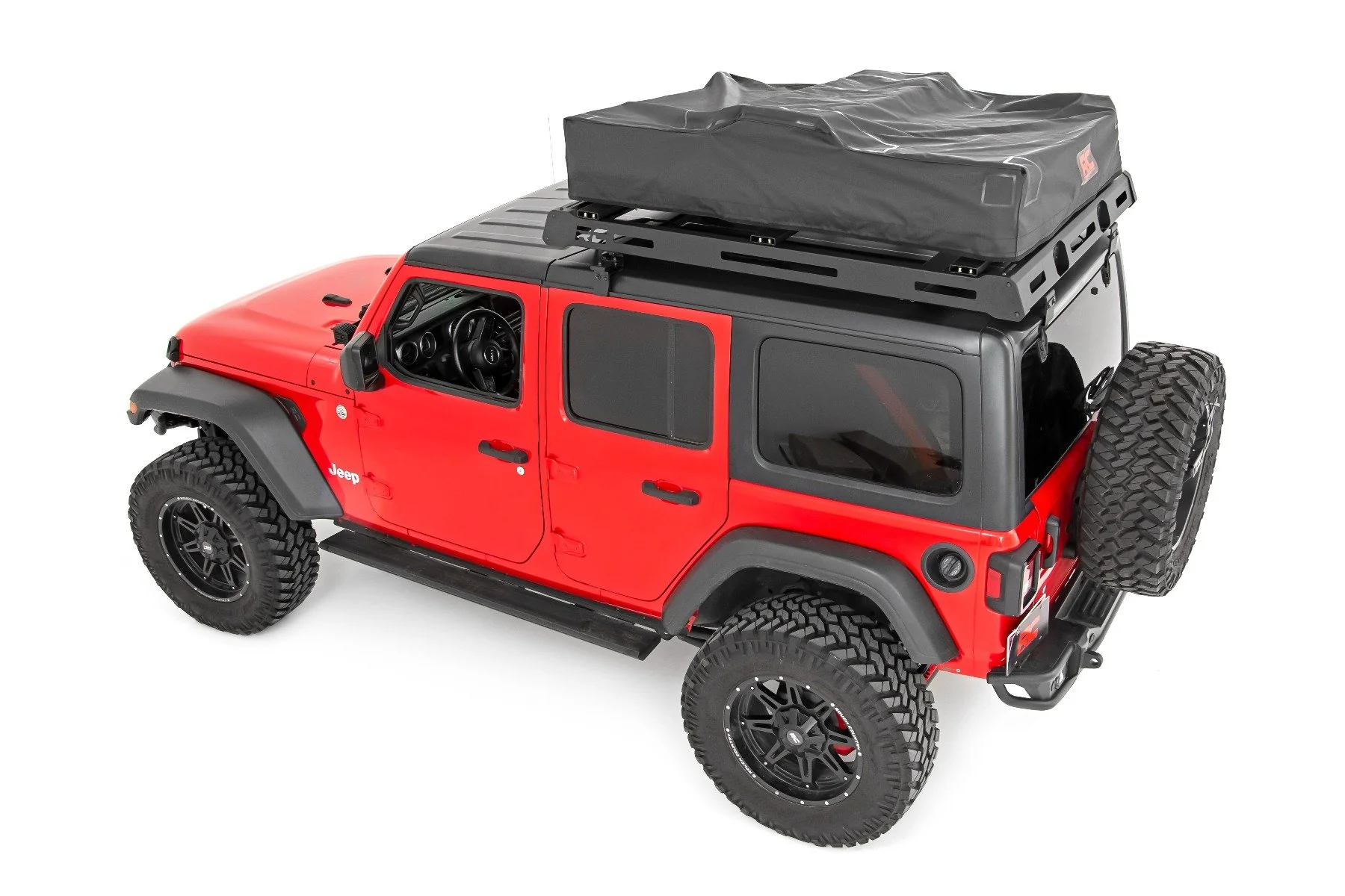 Roof Top Tent Rack Mount w/12v, Ladder Extension & LED Light Kit - Image 3