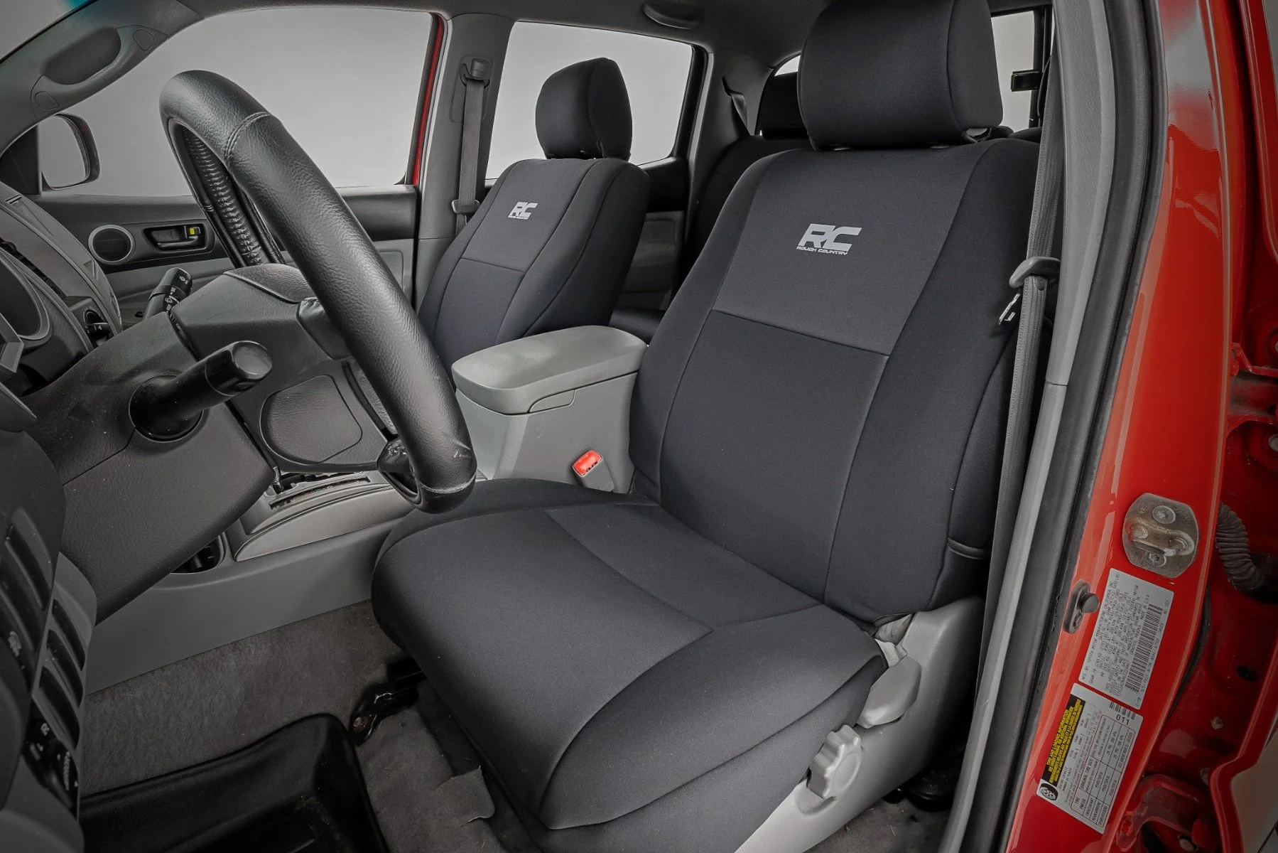 Seat Covers FR & RR Crew Cab W/O Folding Front PS Tacoma 05-15 91057 - Image 2