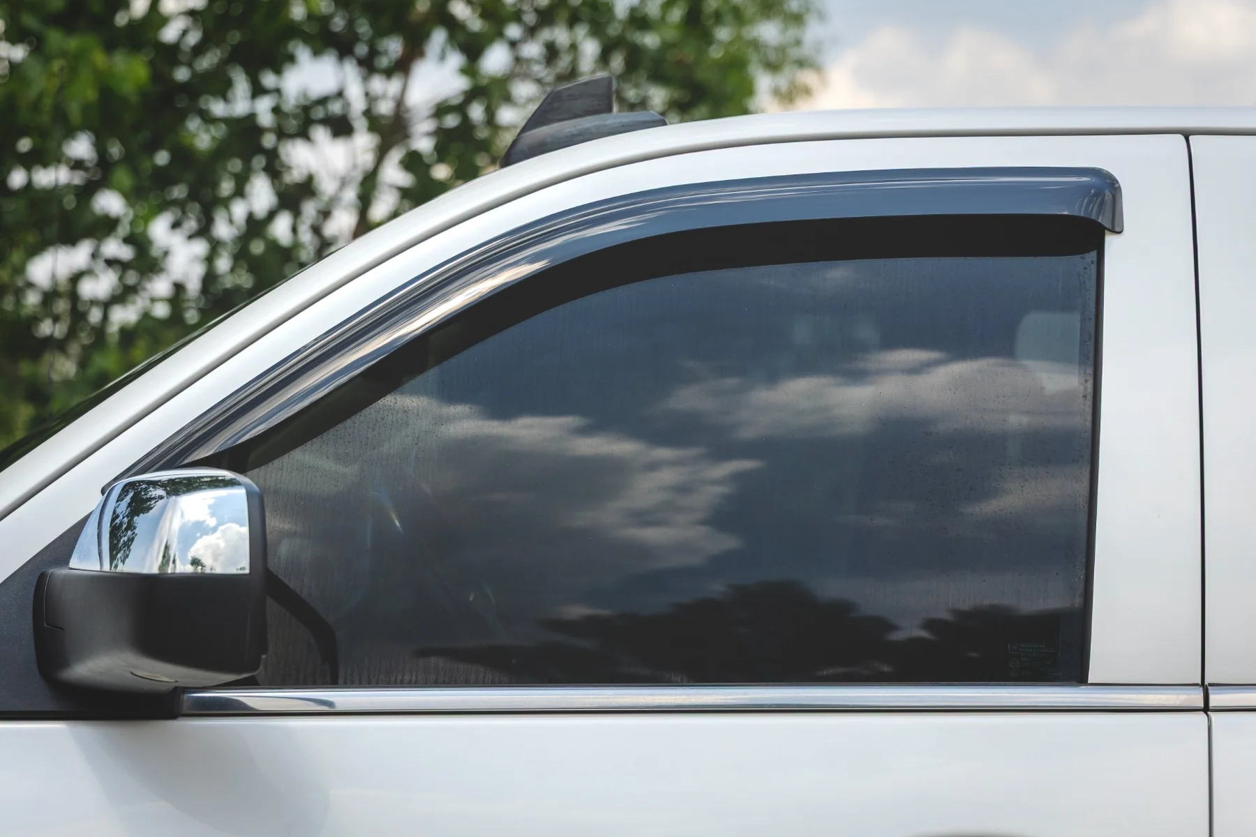Rough Country Side Window Deflectors | Tape On Rain Guard | Chevy/GMC 1500/2500HD/3500HD 2WD/4WD - Image 6