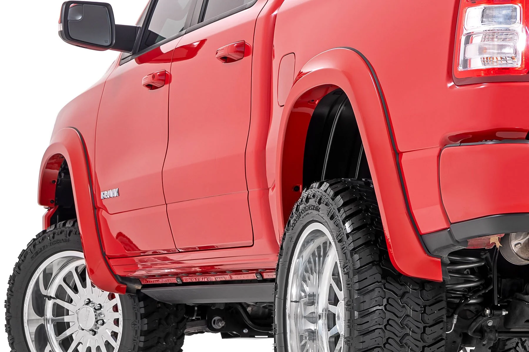 Rough Country Sport Fender Flares PR4 Flame Red for Ram 1500 2019-2025 - Image 2