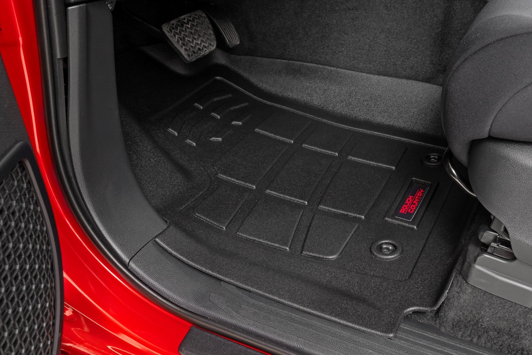 Rough Country Sure-Fit Floor Mats | Front | Double Cab | for Toyota Tacoma 2024 SM71223 - Image 2