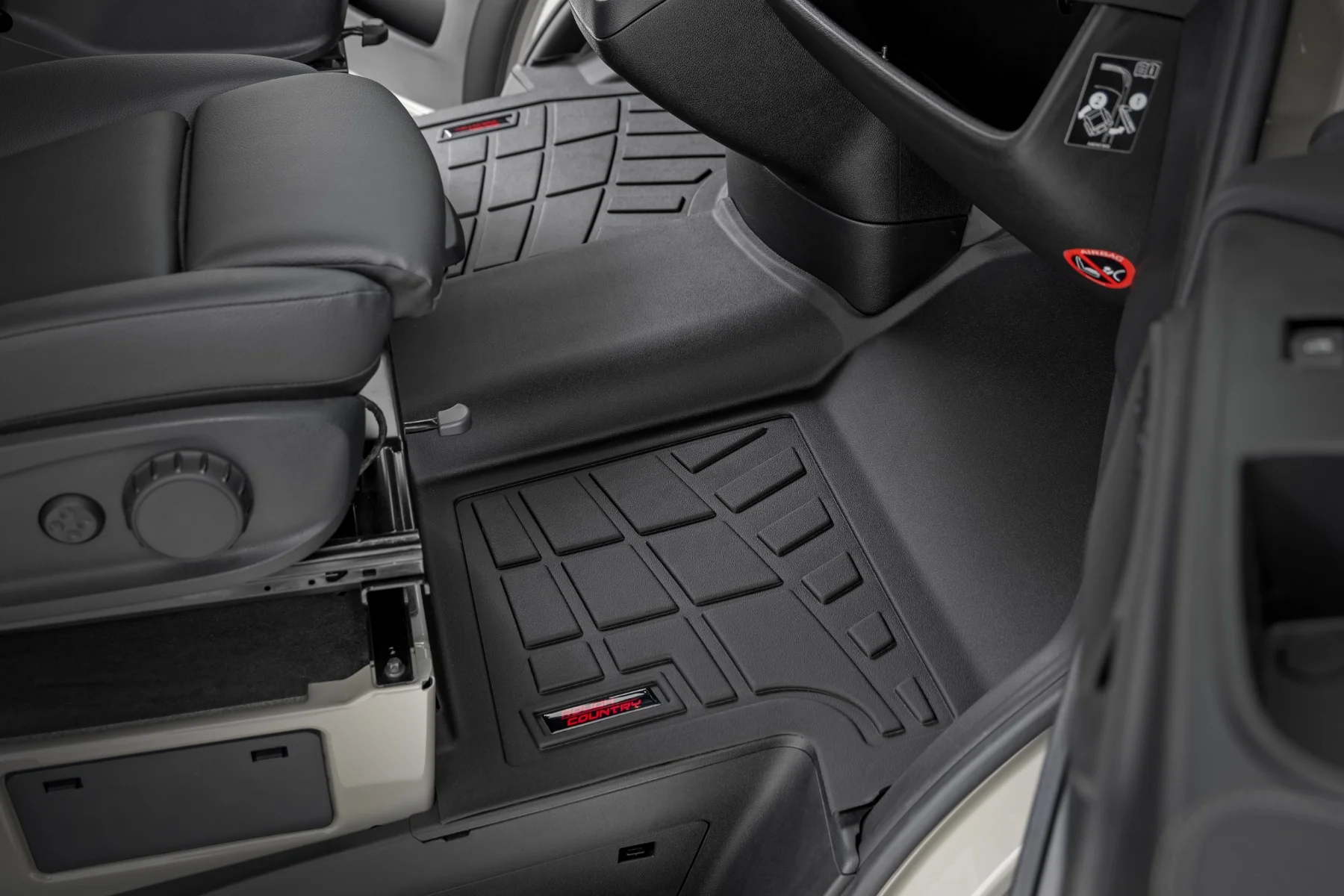 Rough Country Sure-Fit Floor Mats | Front | for Mercedes-Benz Sprinter Van 19-25 SM91901 - Image 2