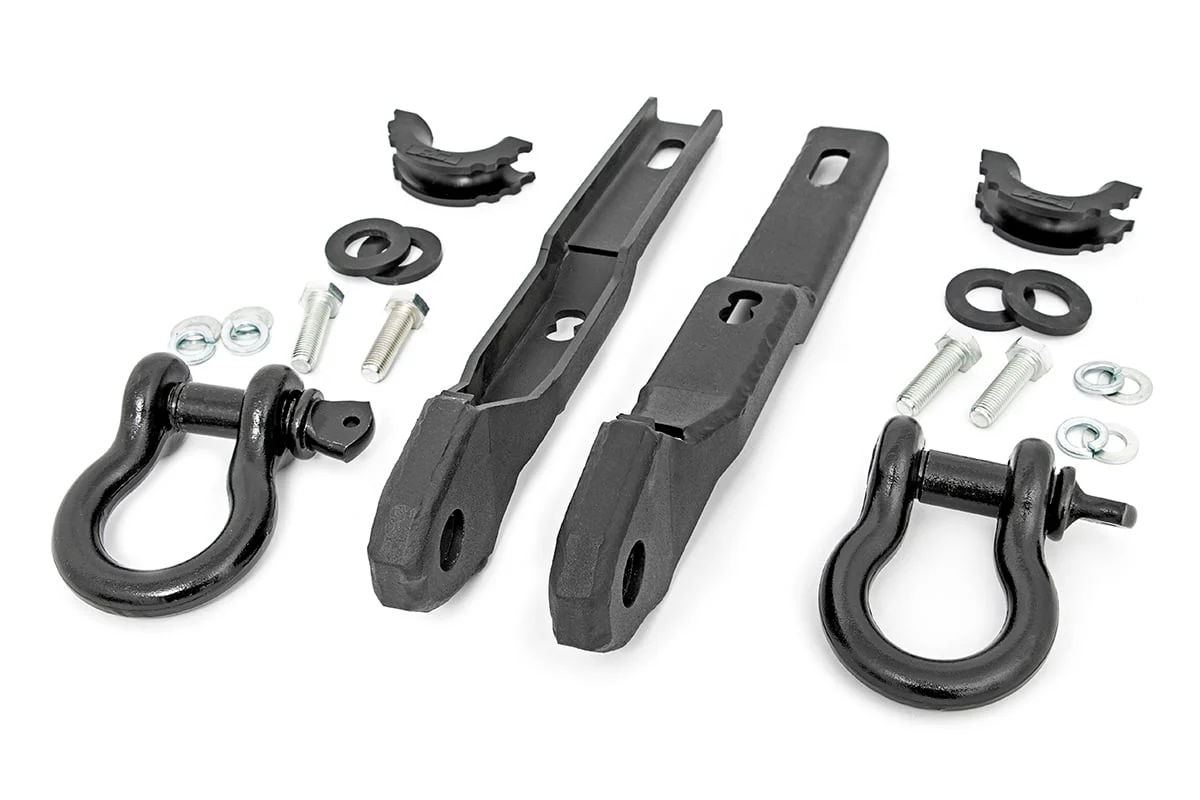 Tow Hook Shackle Convr w/D-Rings & Isolators fits 17-20 Titan RS160