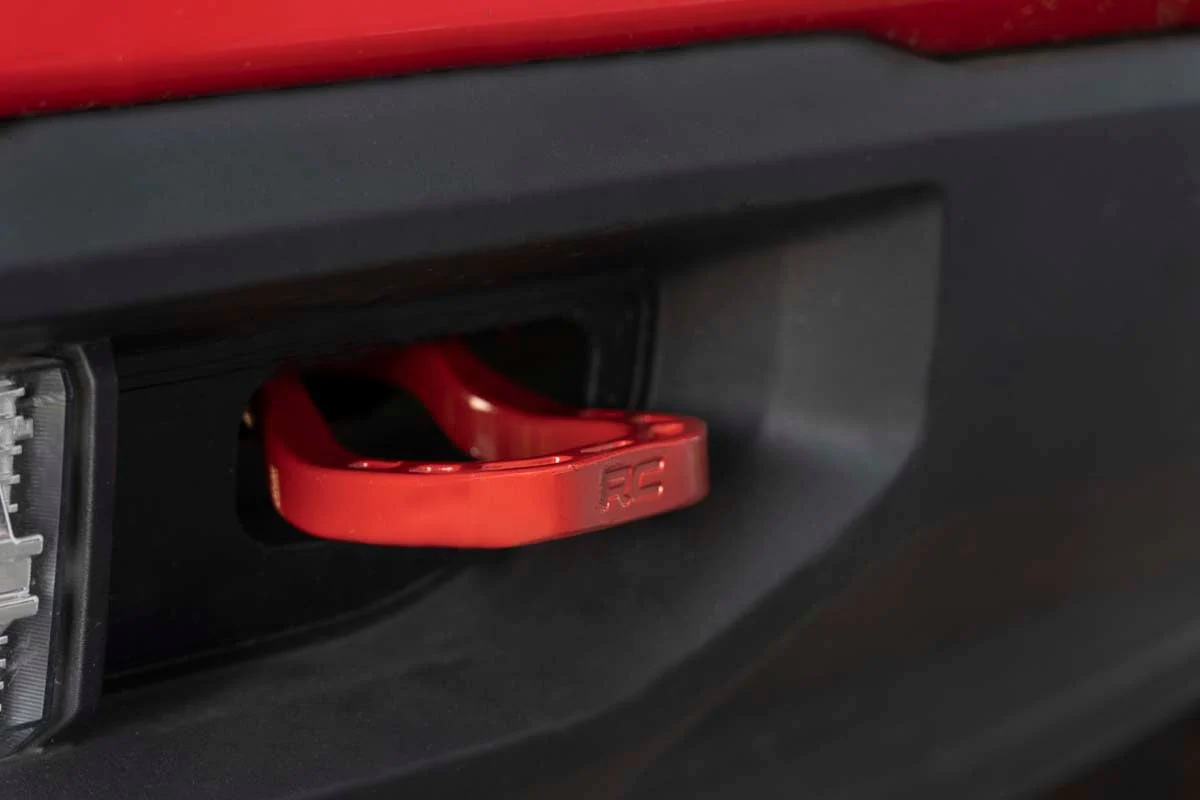 Tow Hooks Forged Red Chevy Silverado 1500 2WD/4WD 2019-2023 - RS132 - Image 6