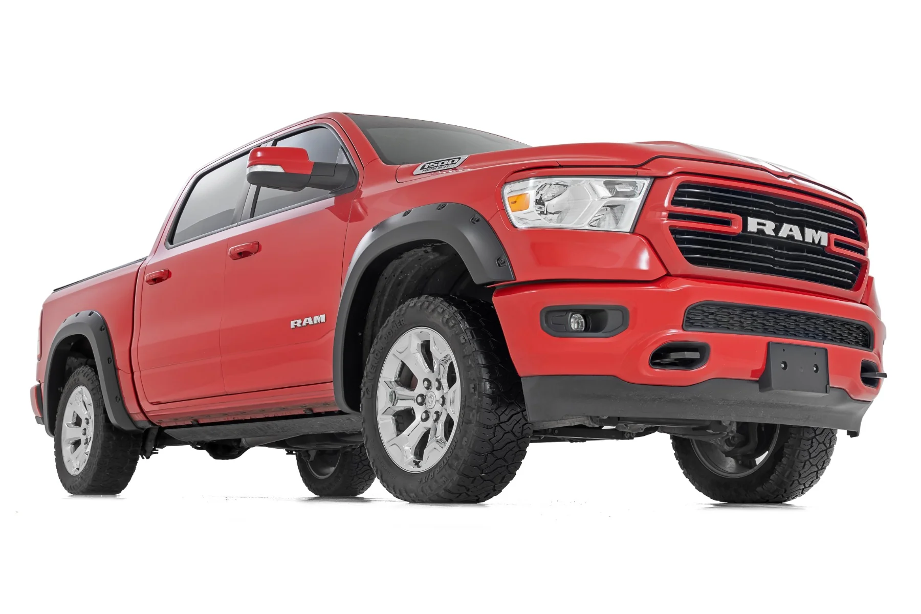 Rough Country Traditional Pocket Fender Flares for Ram 1500 19-22 Metallic Black - Image 3