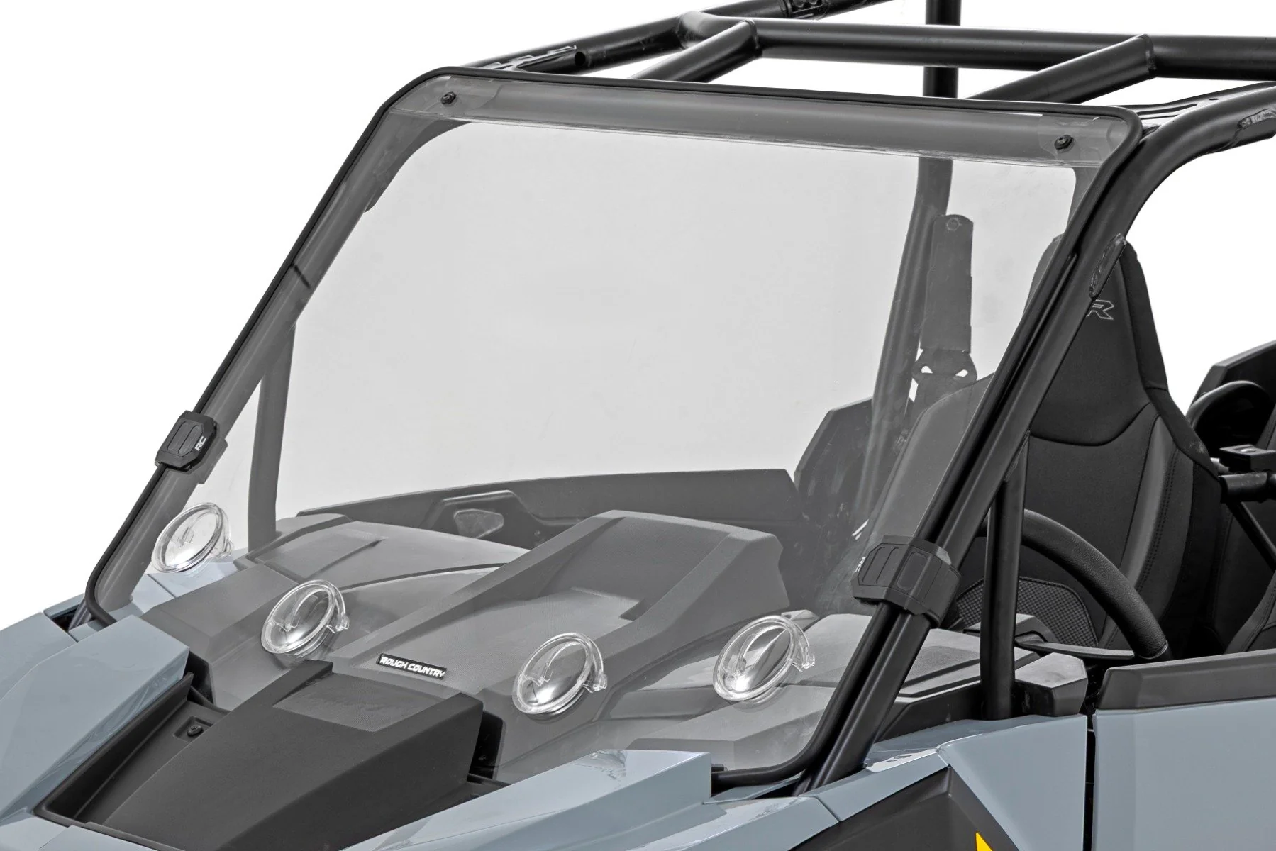 Rough Country Vented Full Windshield | Scratch Resistant |  Polaris RZR XP4 1000