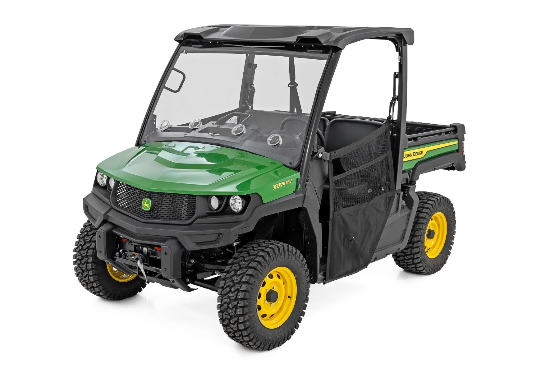 Rough Country Vented Full Windshield | Scratch Resistant | John Deere Gator XUV 835E - Image 5